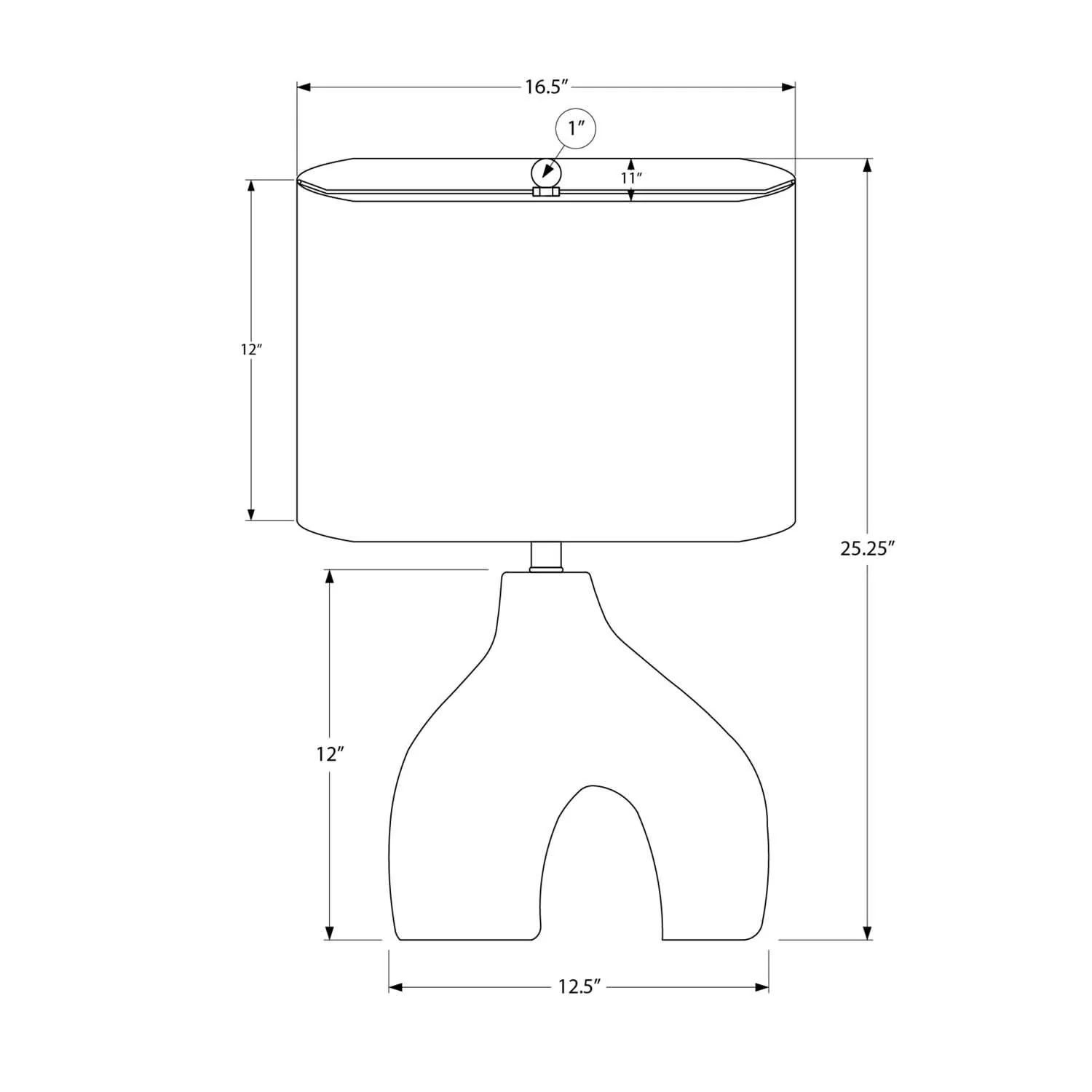Contemporary Table Lamp With Shade - Image 15