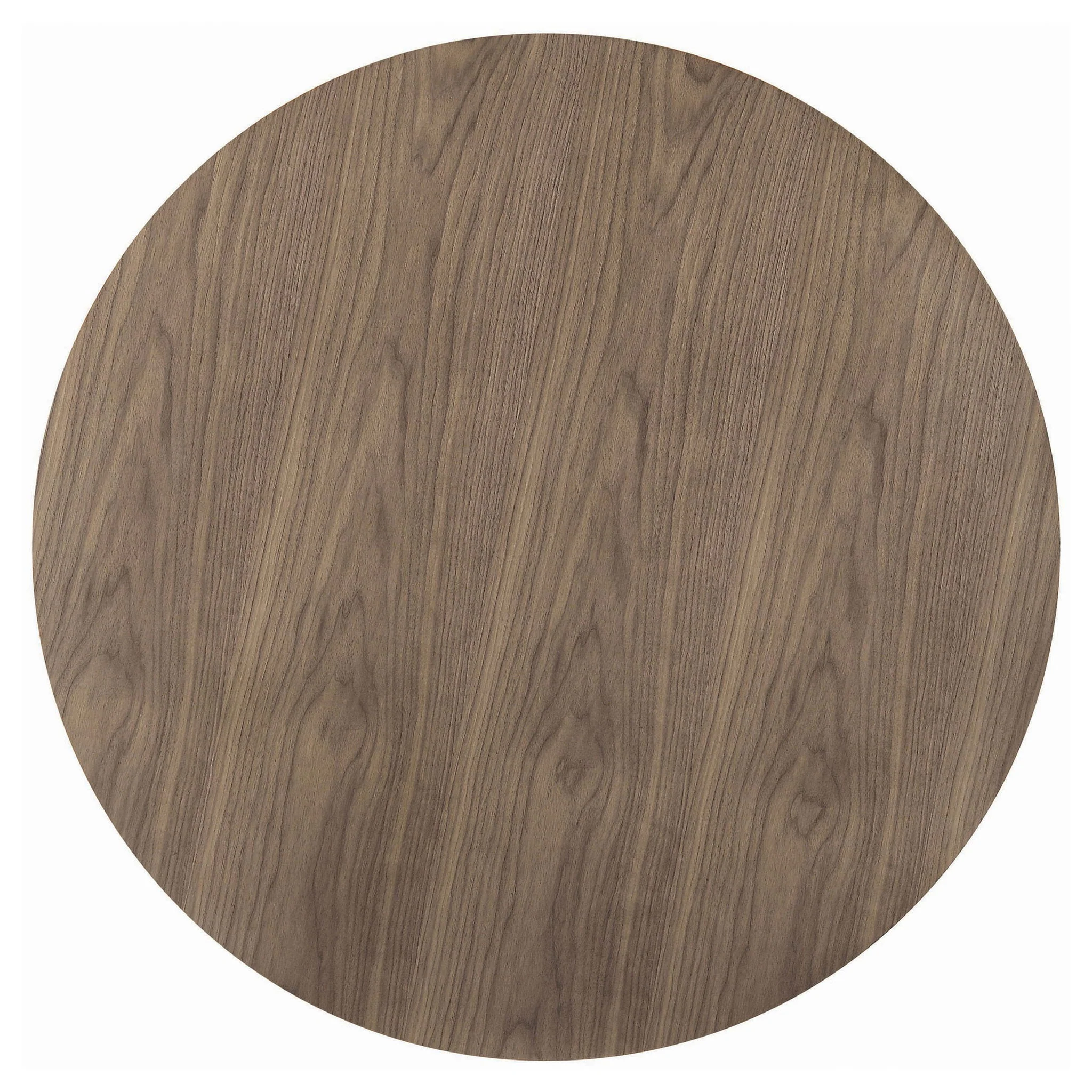 Cora Round 40-inch Wood Top Dining Table Brown Walnut - Image 2