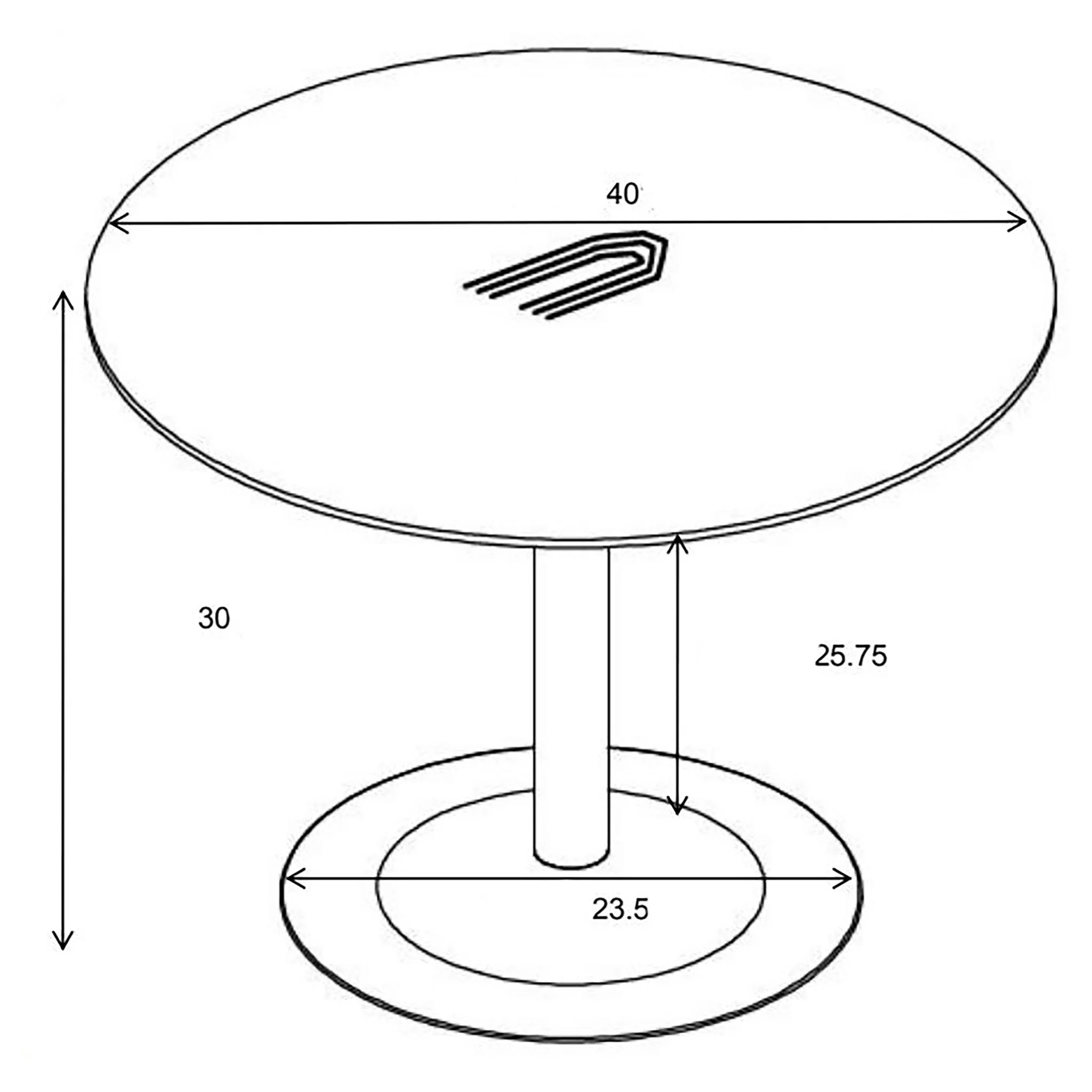 Cora Round 40-inch Wood Top Dining Table Brown Walnut - Image 3
