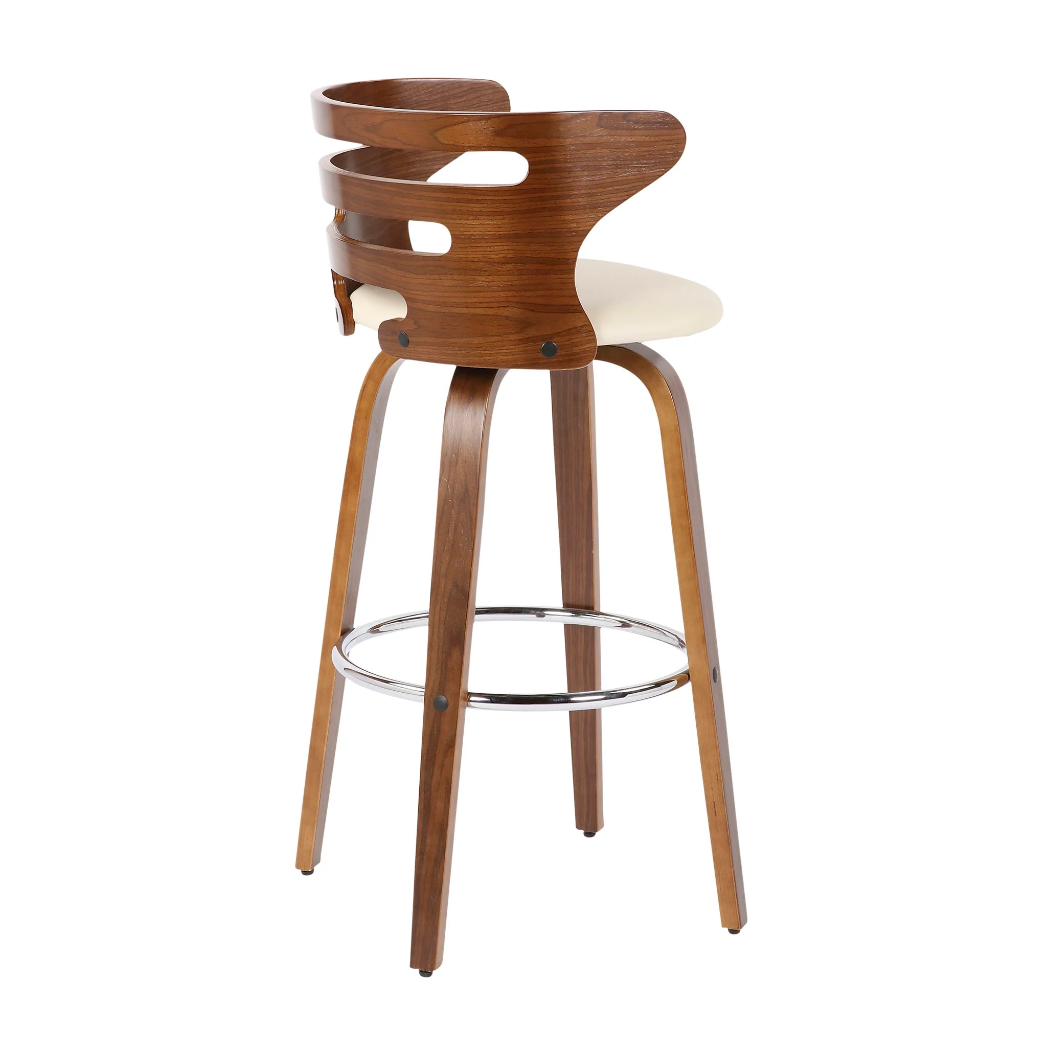Cosini - Mid Century Modern Fixed Height Barstool With Swivel (Set of 2) - Image 4
