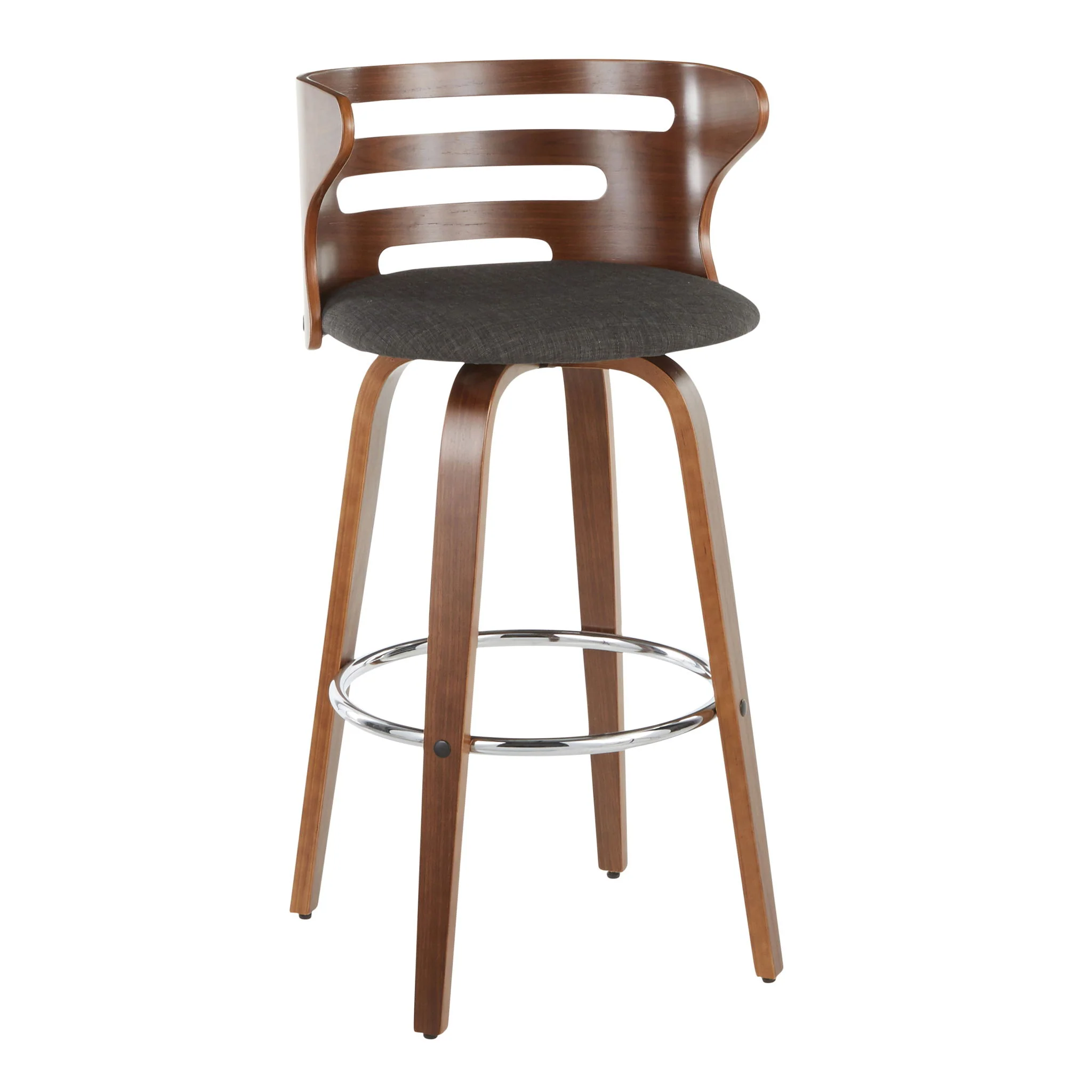Cosini - Mid Century Modern Fixed Height Barstool With Swivel (Set of 2) - Image 5