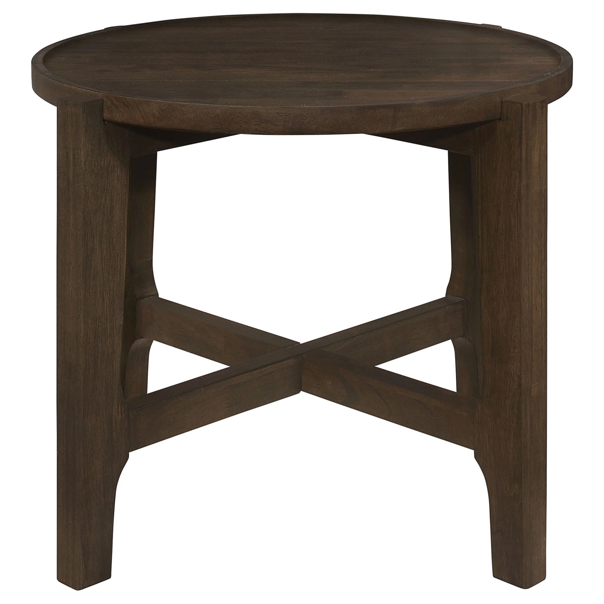 Cota 2-piece Solid Wood Coffee and End Table Set Dark Brown - Image 3