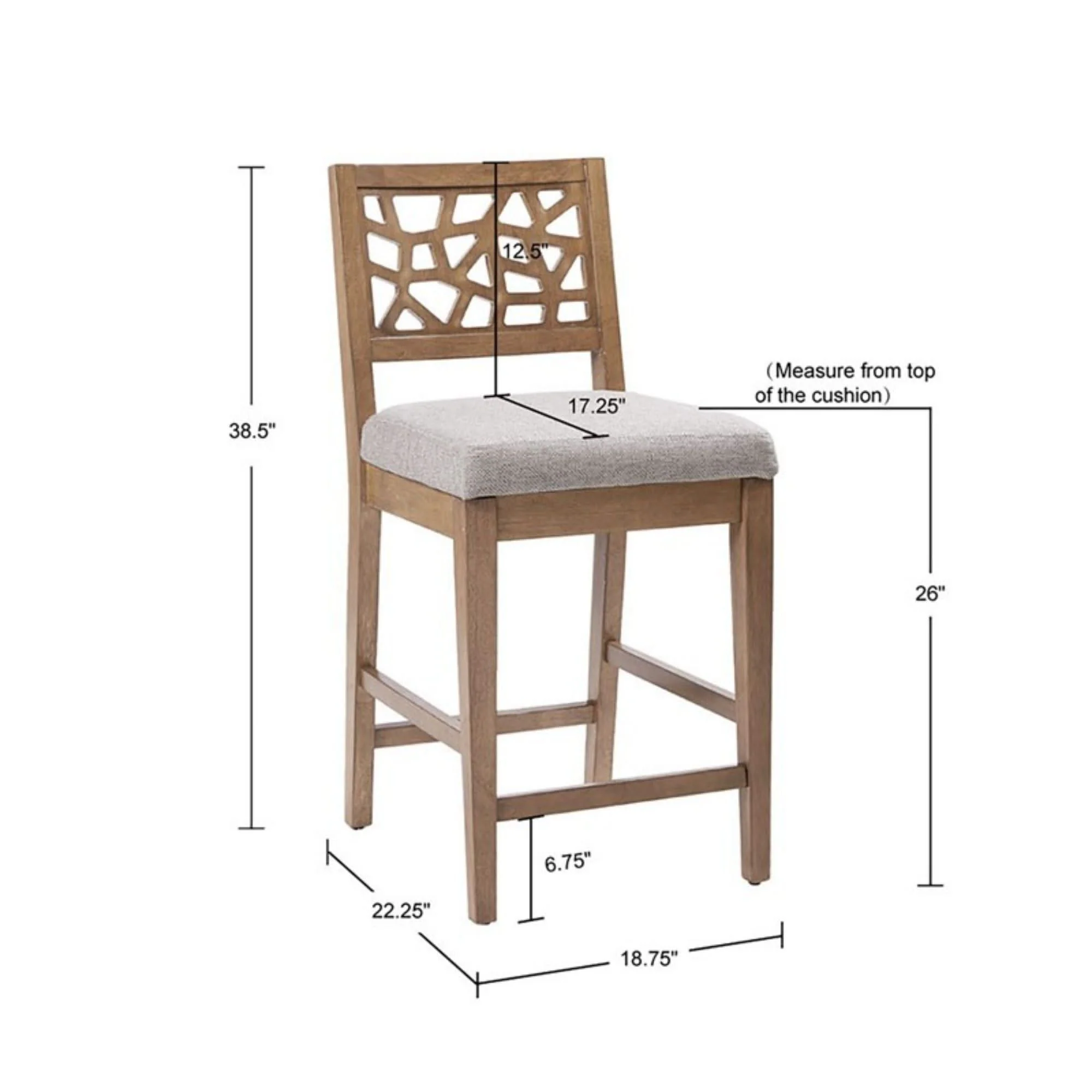 Counter Stool - Light Gray - Image 3