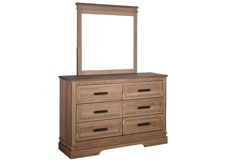 Coventry Hall Bedroom Mirror in Pecan Wood Finish - Image 3