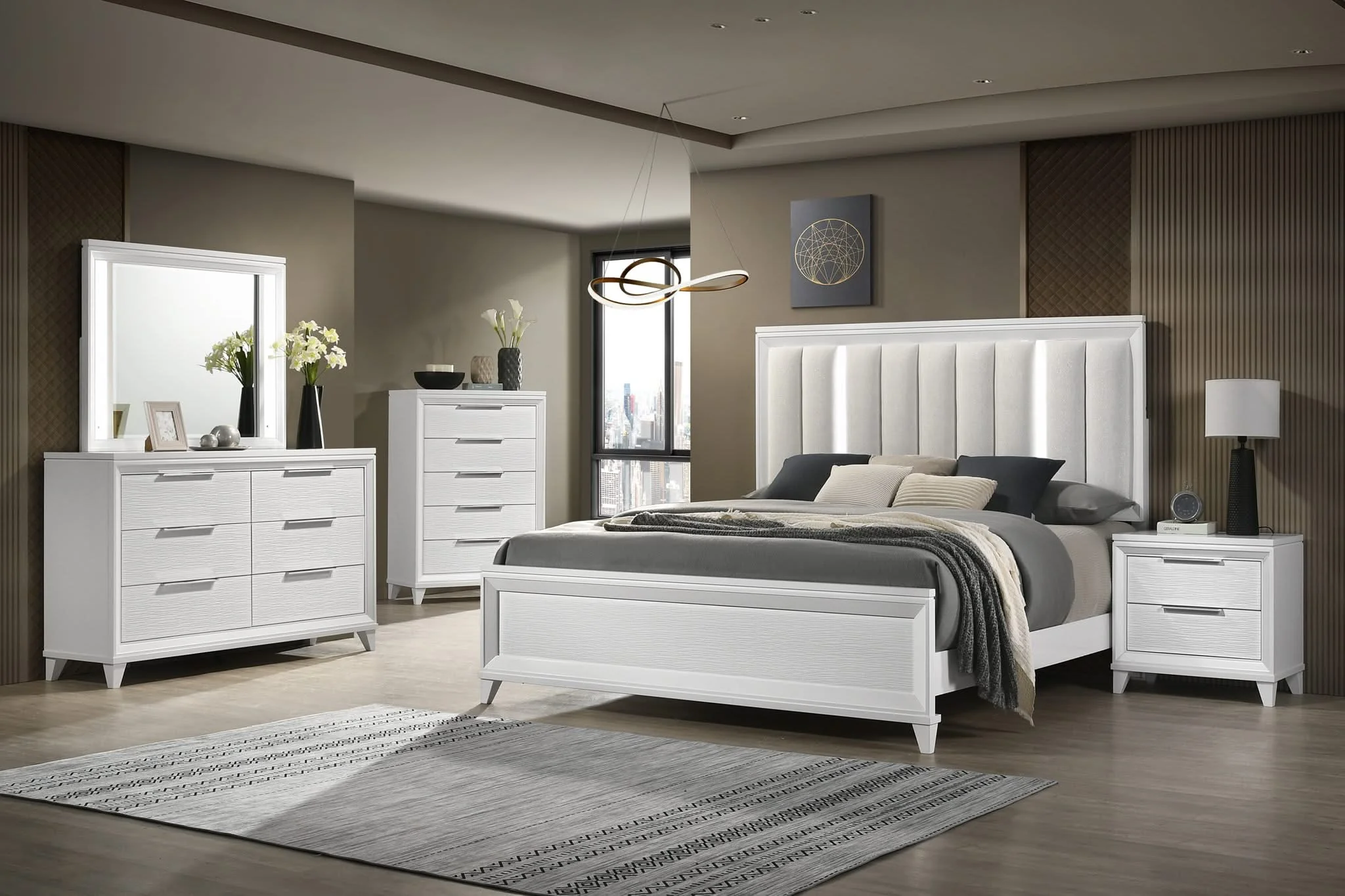 Cressida - Dresser And Mirror - White - Image 3