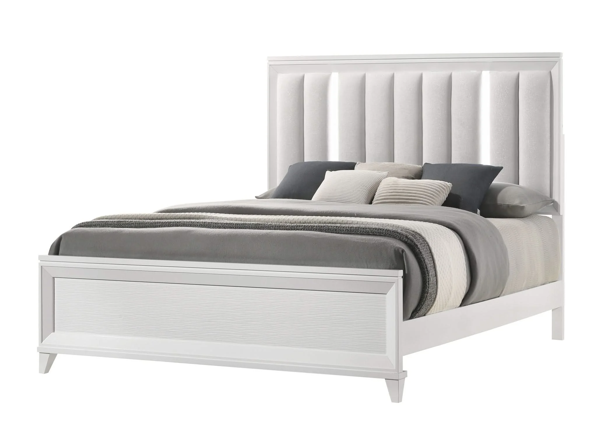 Cressida - King 4 Piece Bedroom Set - White - Image 4