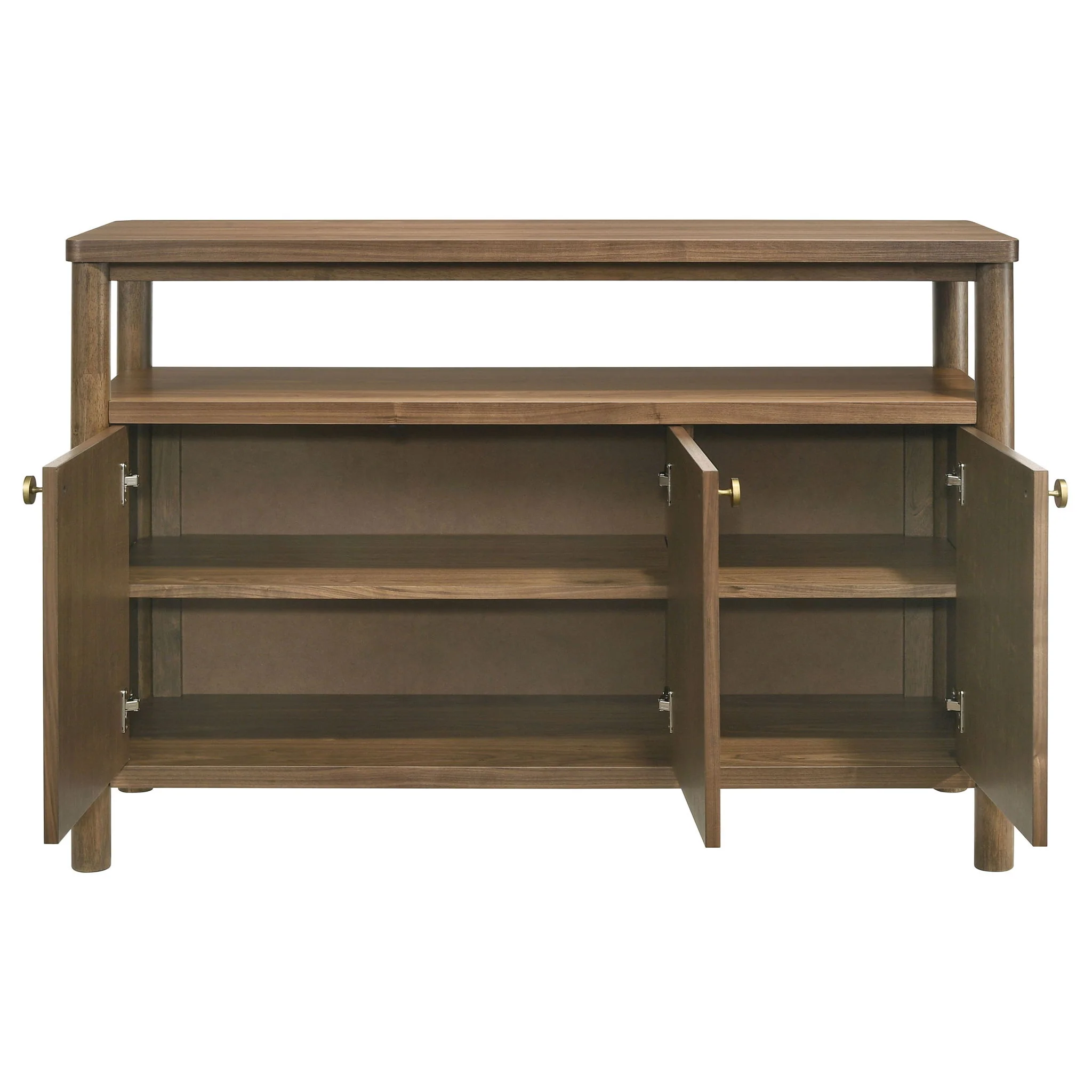 Crestmore 52-inch Dining Cabinet Sideboard Buffet Walnut - Image 4