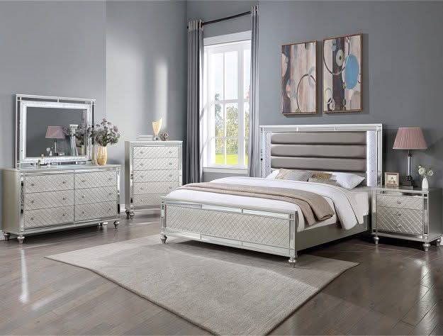 Cristian - King Upholstered Bed - Champagne - Image 2