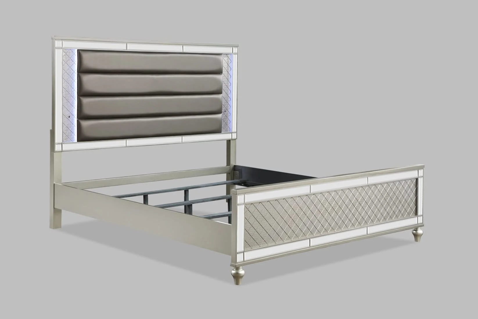 Cristian - King Upholstered Bed - Champagne - Image 3