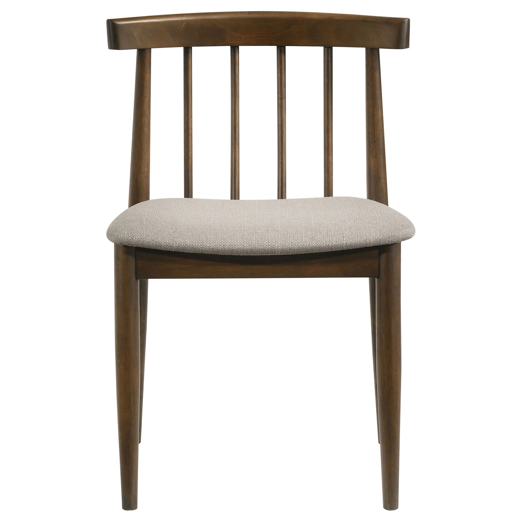 Cullen Dining Side Chair Upholstered Seat Dark Walnut (Set of 2) - Image 4