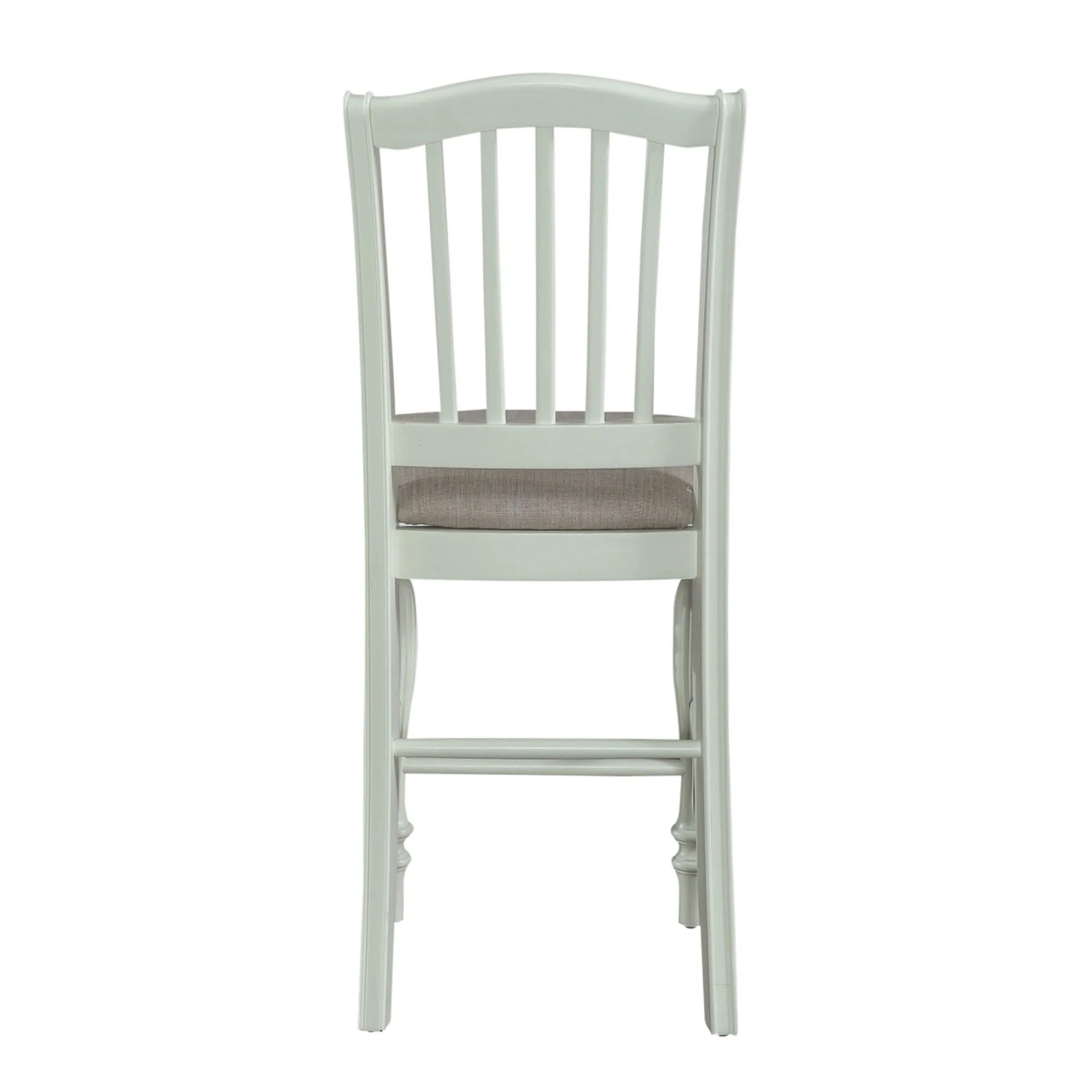 Cumberland Creek - Slat Back Counter Chair - White - Image 2