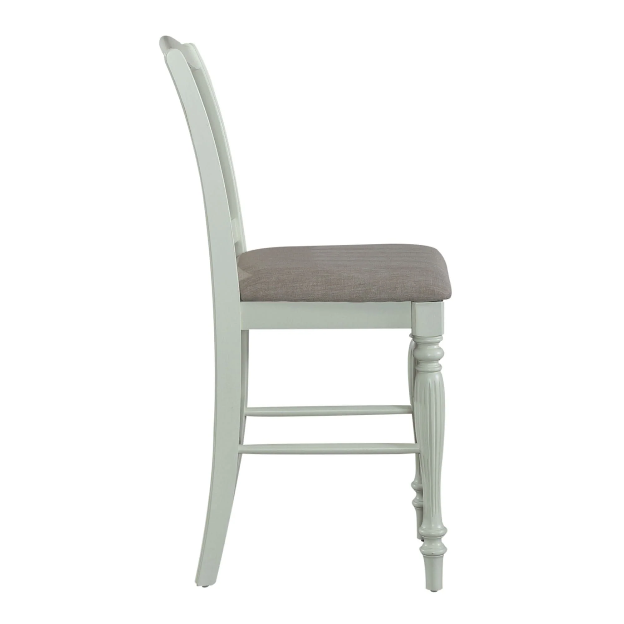 Cumberland Creek - Slat Back Counter Chair - White - Image 4