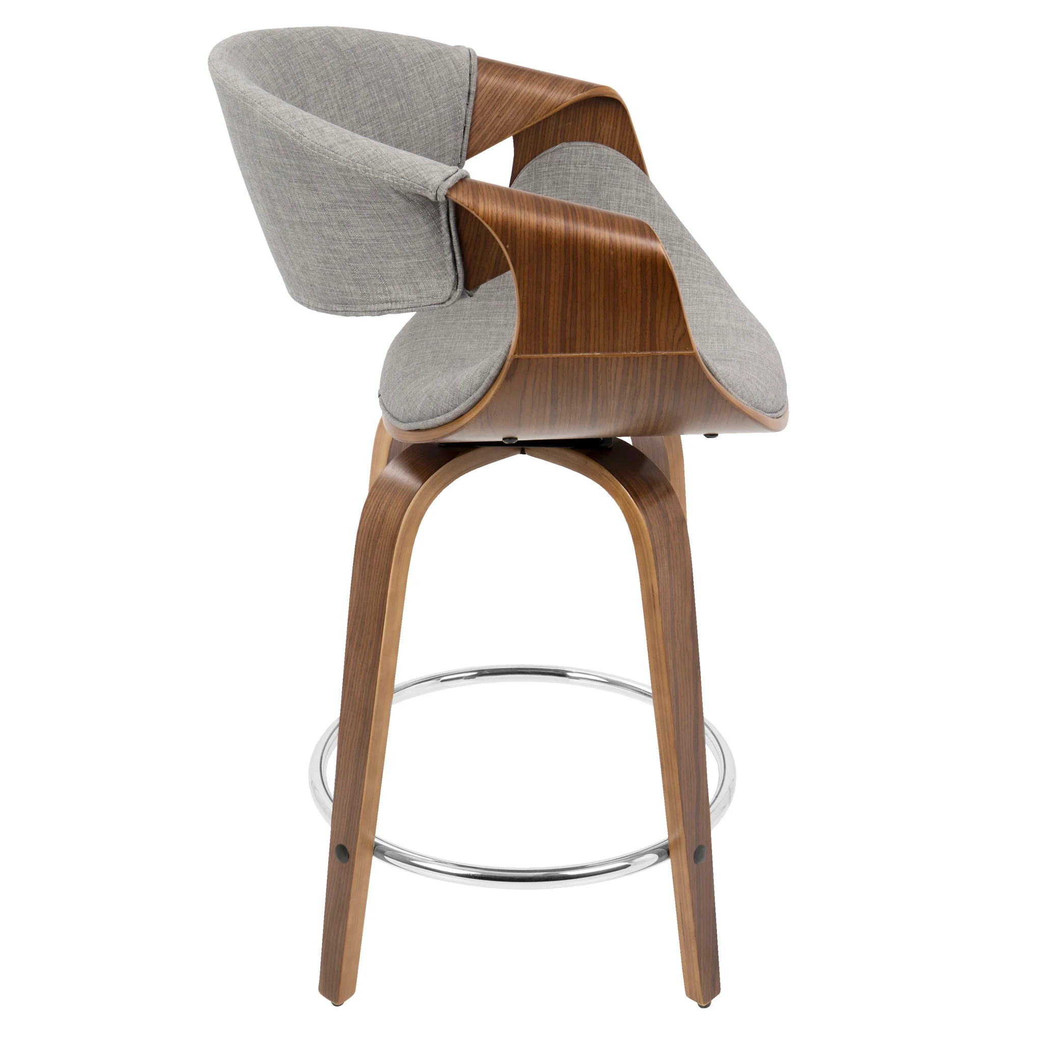 Curvini - Mid Century Modern Counter Stool (Set of 2) - Image 3