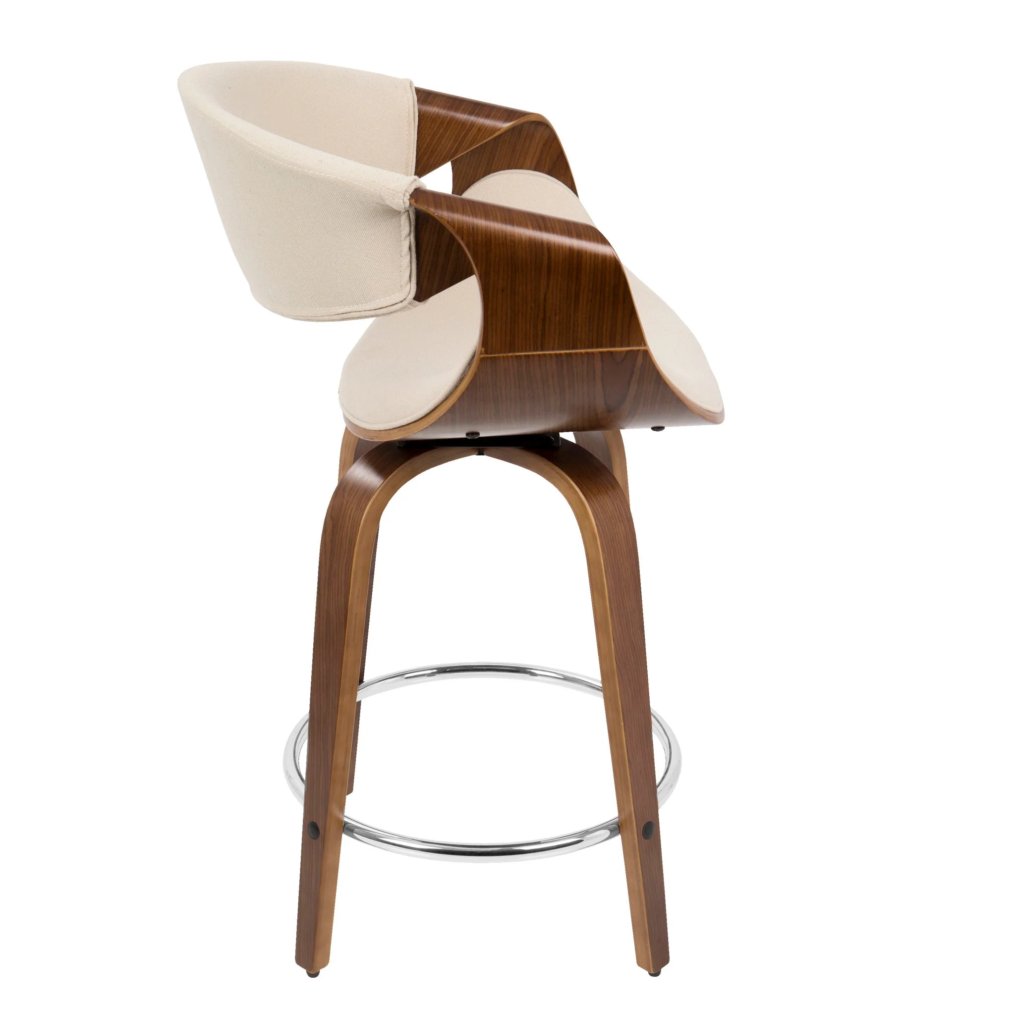 Curvini - Mid Century Modern Counter Stool (Set of 2) - Image 5