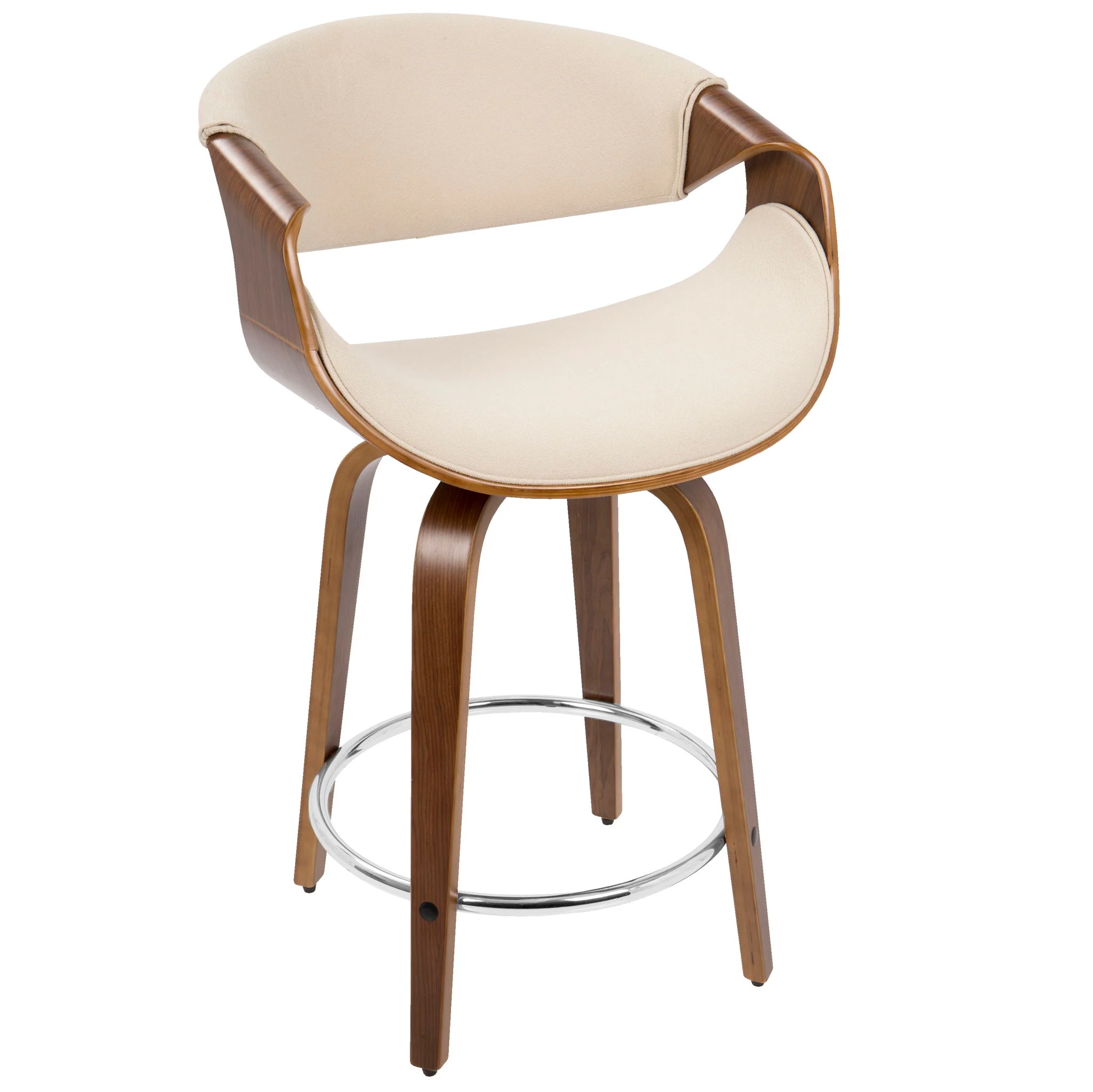 Curvini - Mid Century Modern Counter Stool (Set of 2) - Image 7