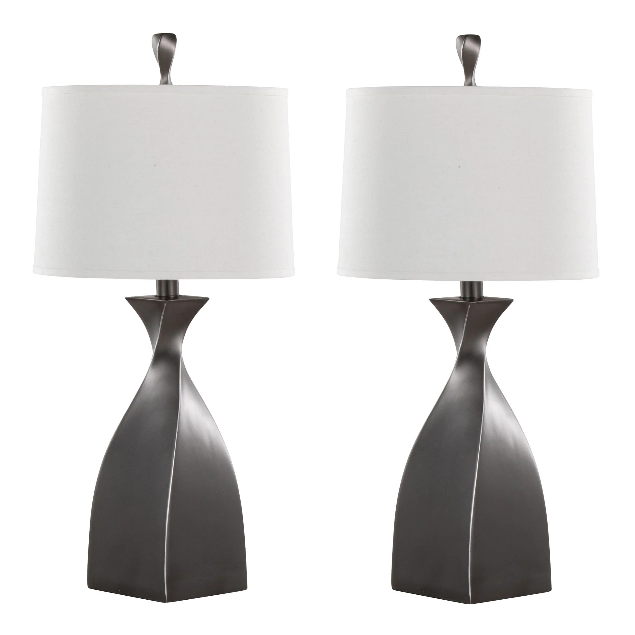 Curvo - Contemporary Polyresin Table Lamp (Set of 2) - Image 5