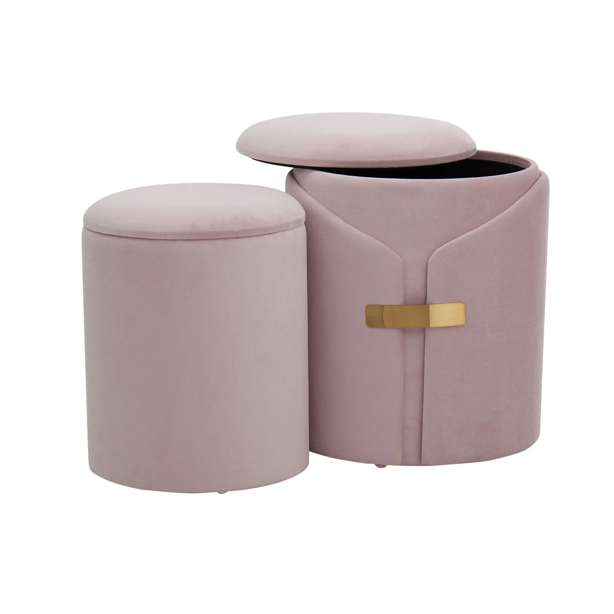 Dahlia - Contemporary / Glam Nesting Ottoman Set - Image 6