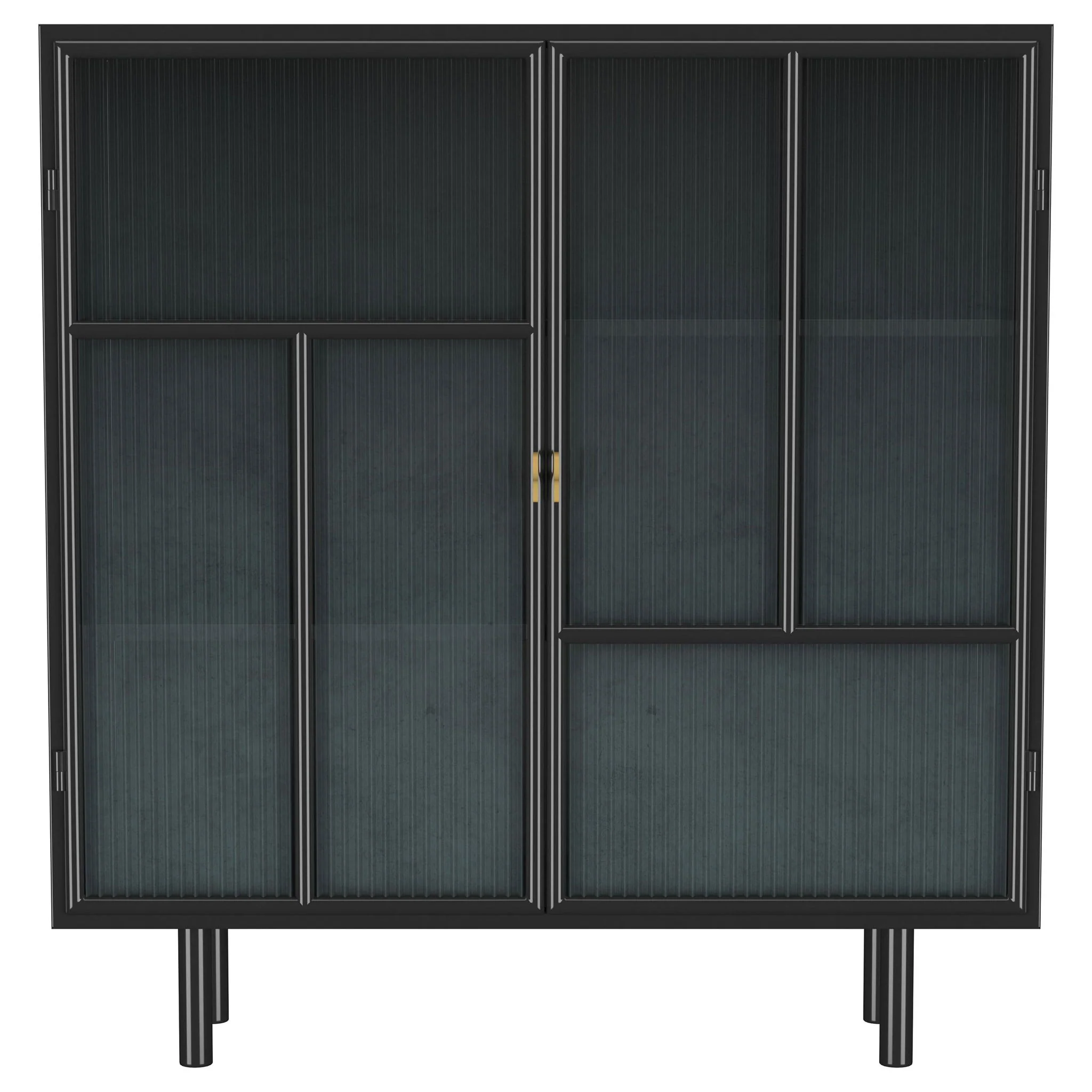 Dalia 2-door Accent Storage Cabinet with Shelving Black - Image 3
