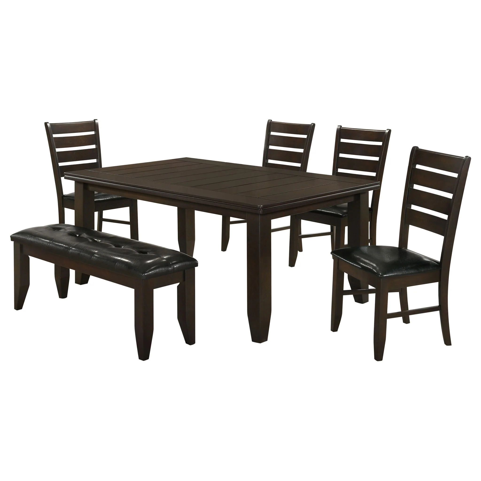 Dalila 6-piece Rectangular Dining Table Set Cappuccino - Image 4