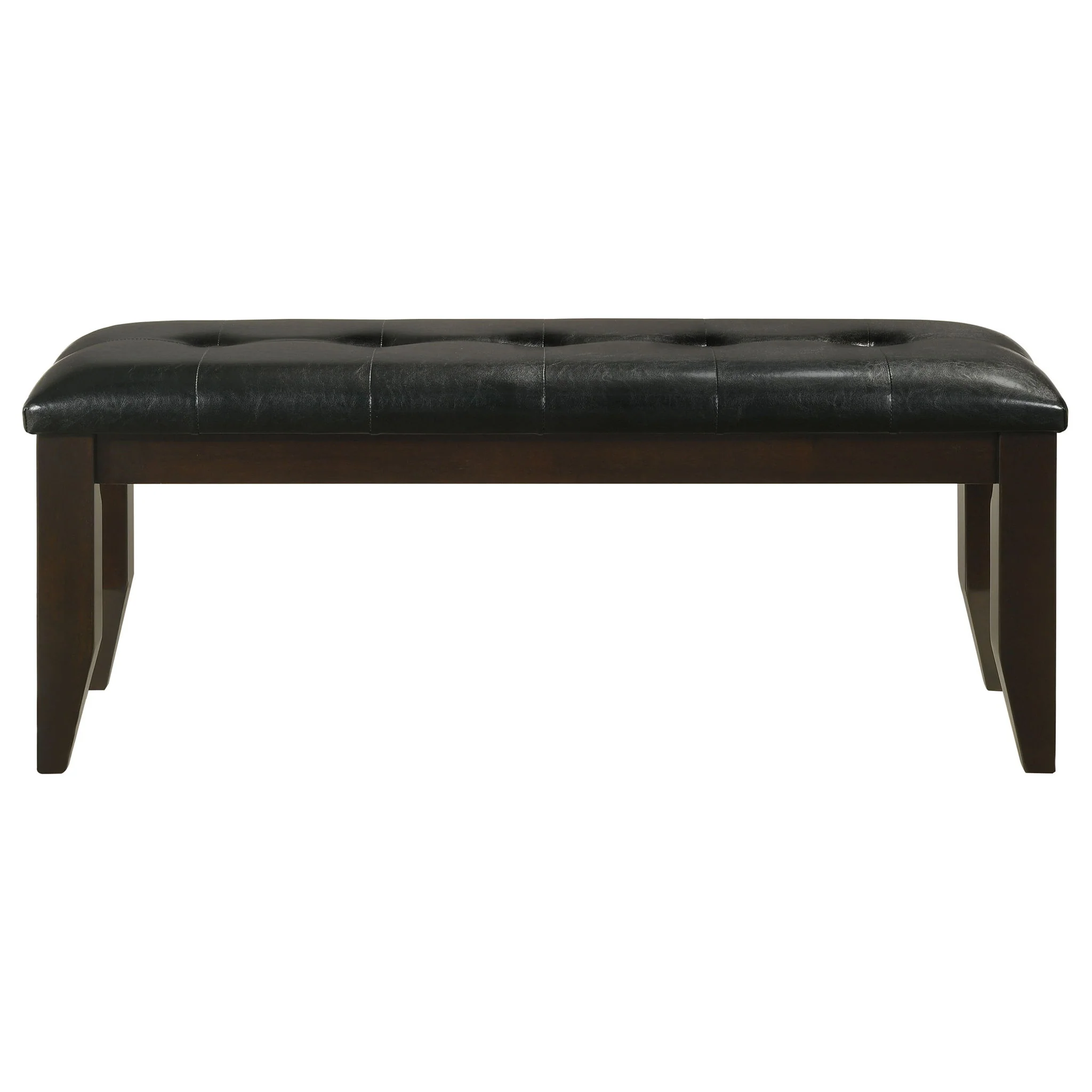 Dalila Leatherette Upholstered Wood Dining Bench Cappuccino - Image 2