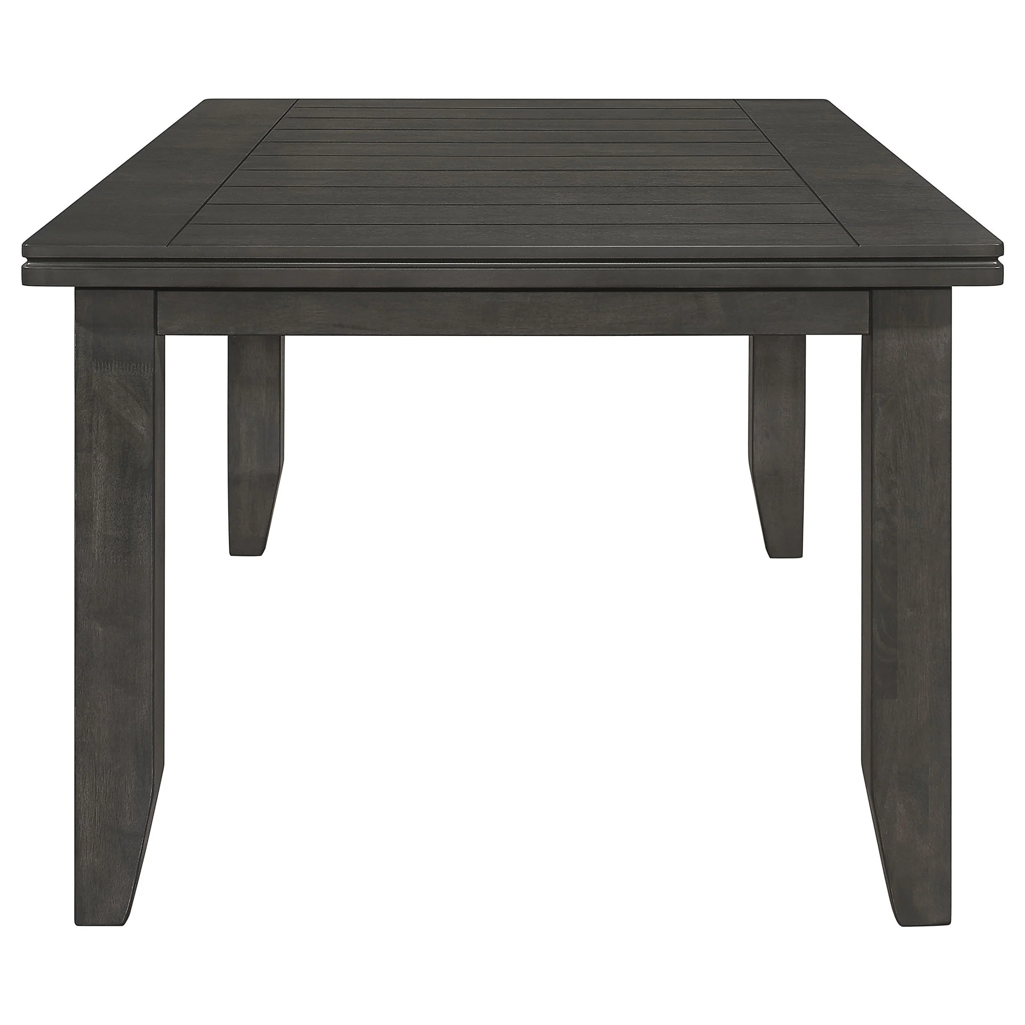 Dalila Rectangular 66-inch Wood Dining Table Dark Grey - Image 2