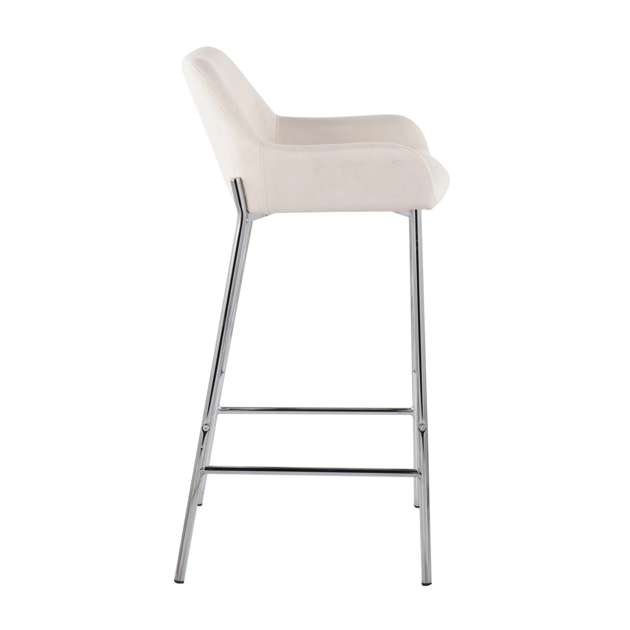 Daniella - Contemporary Fixed Height Bar Stool (Set of 2) - Image 3