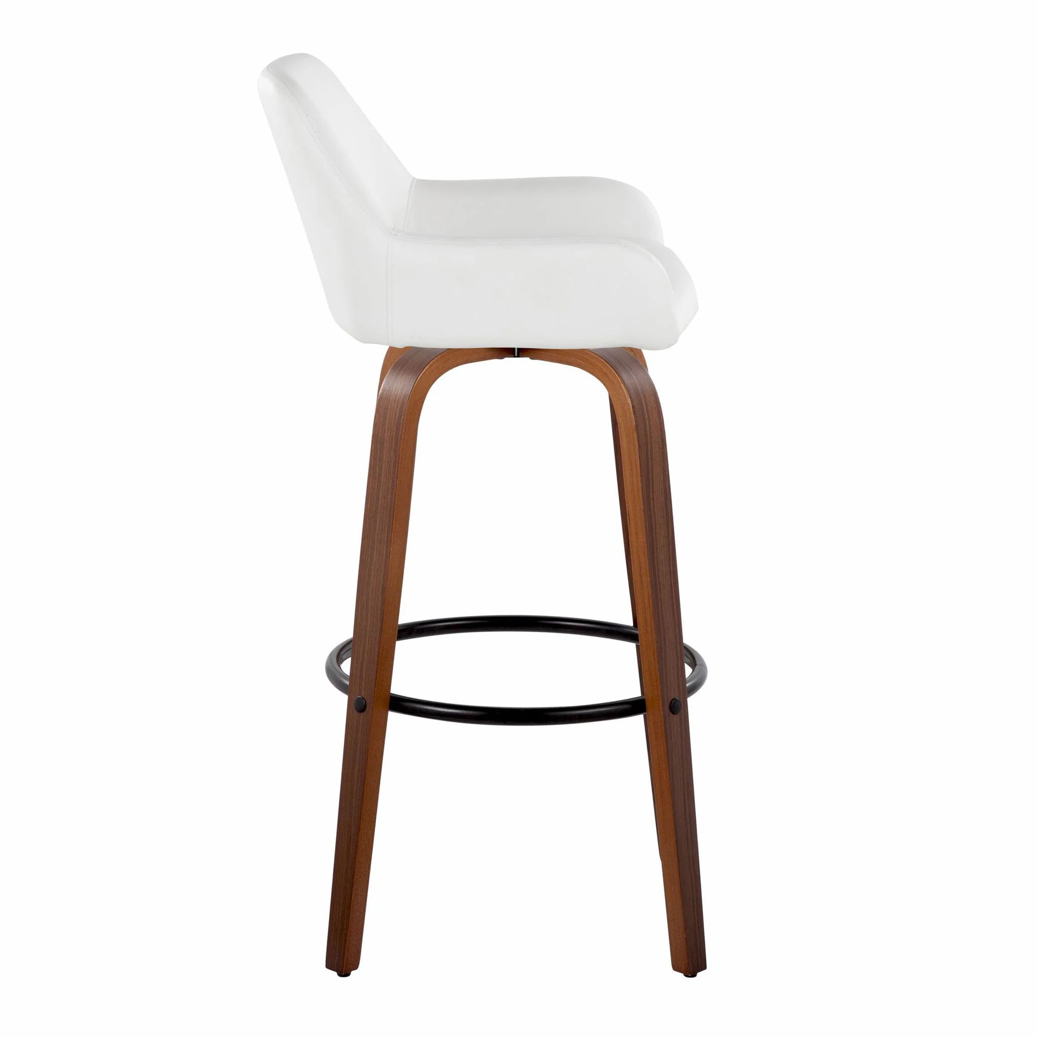 Daniella - Contemporary Fixed Height, Barstool & Swivel And Round Footrest (Set of 2) - Image 10