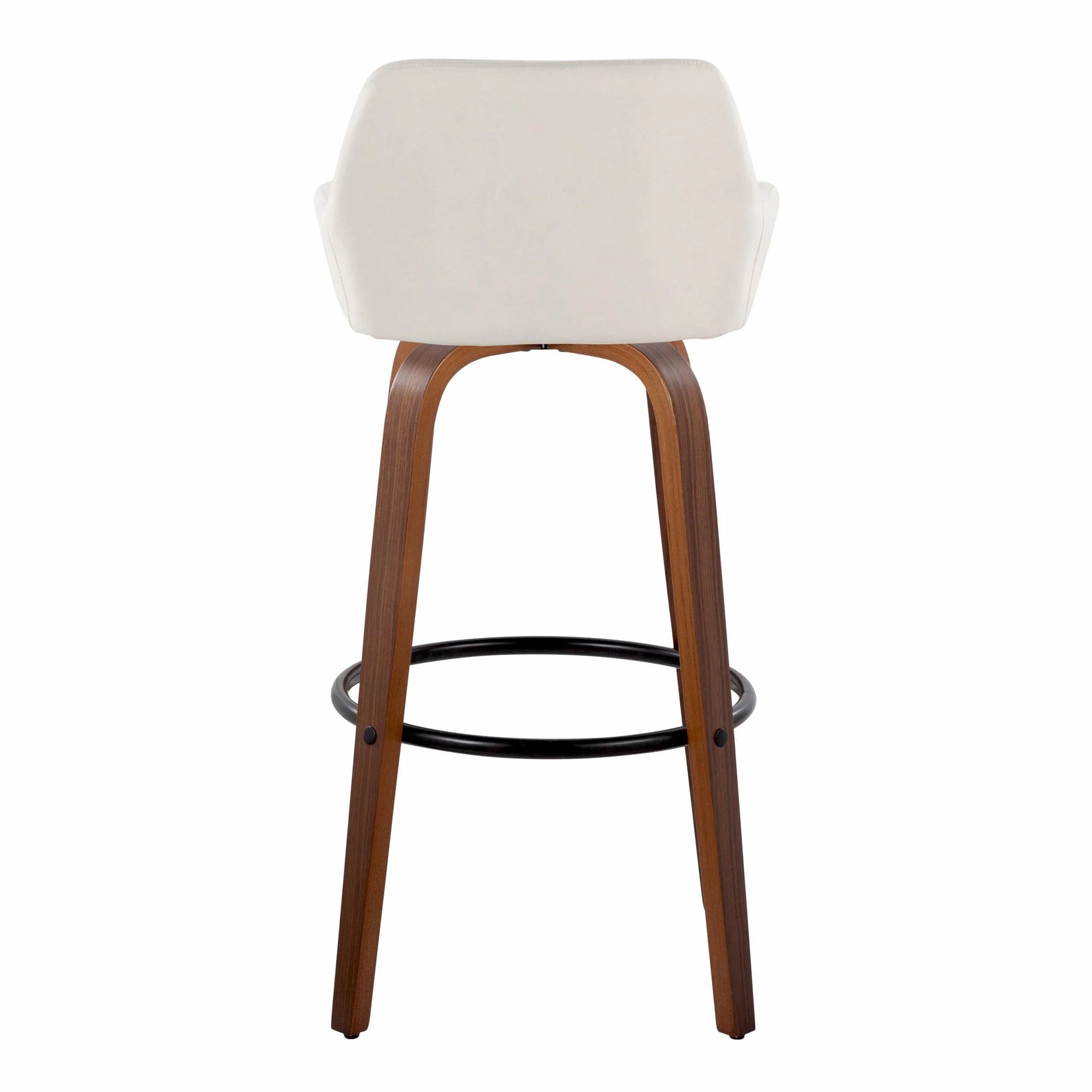 Daniella - Contemporary Fixed Height, Barstool & Swivel And Round Footrest (Set of 2) - Image 13