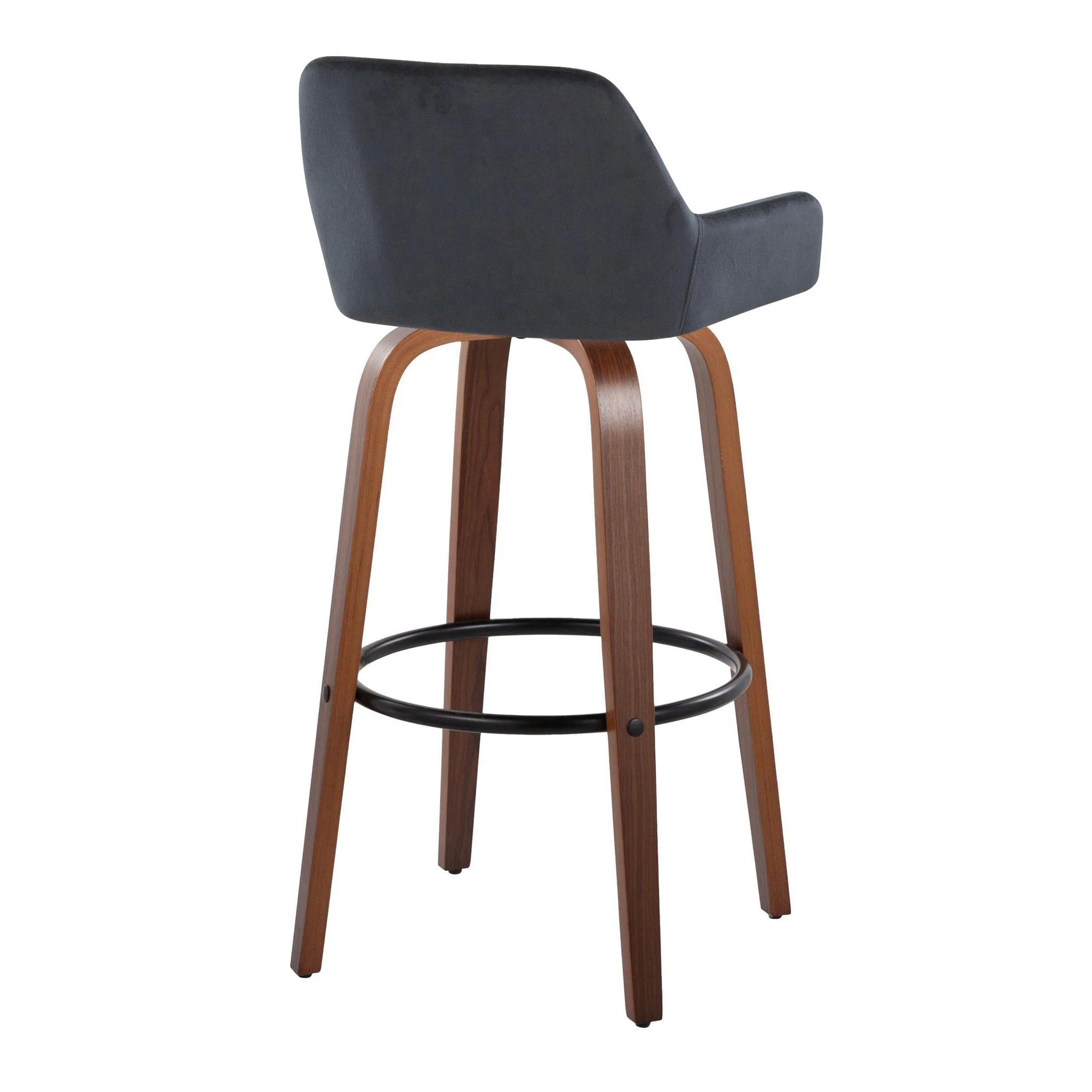 Daniella - Contemporary Fixed Height, Barstool & Swivel And Round Footrest (Set of 2) - Image 15