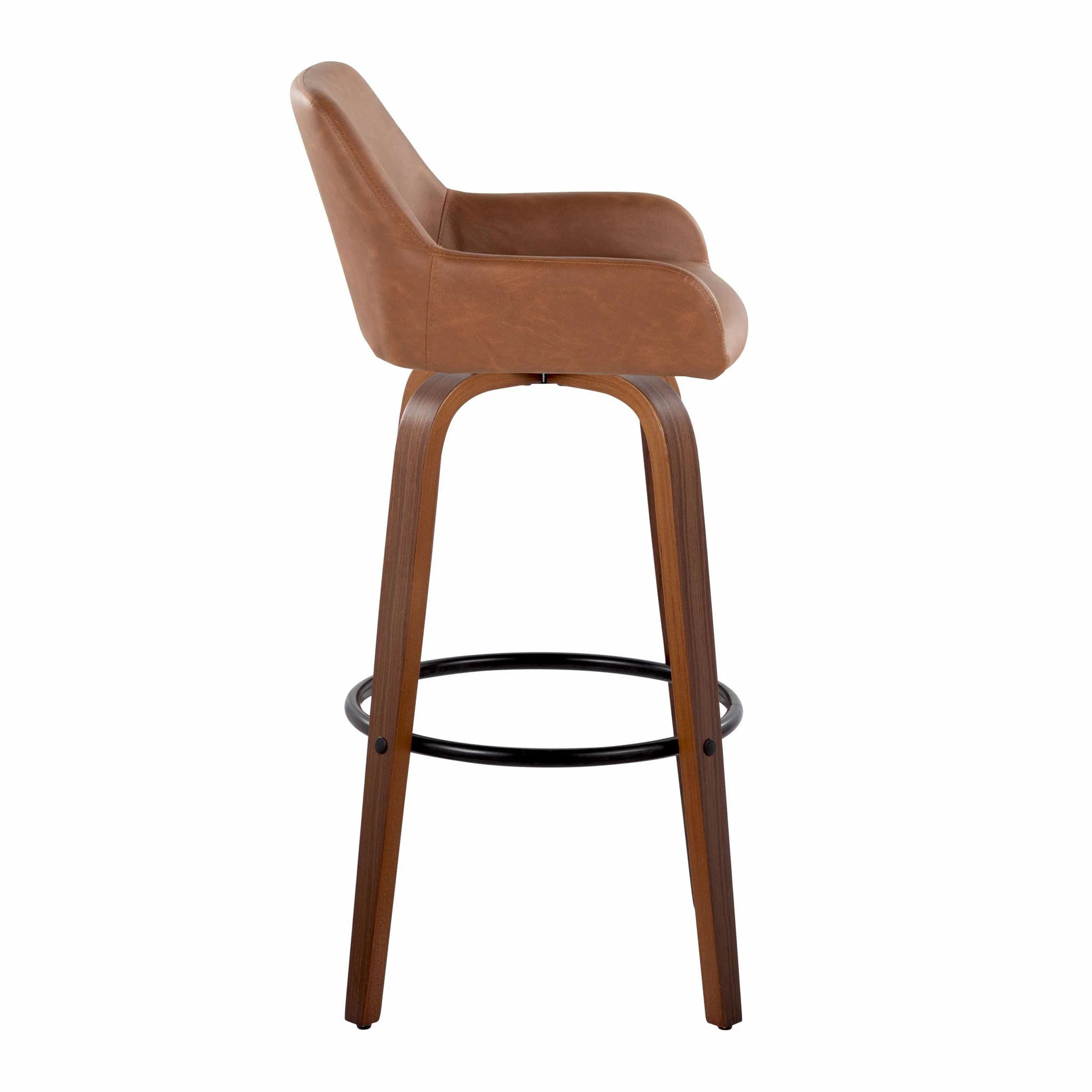 Daniella - Contemporary Fixed Height, Barstool & Swivel And Round Footrest (Set of 2) - Image 16