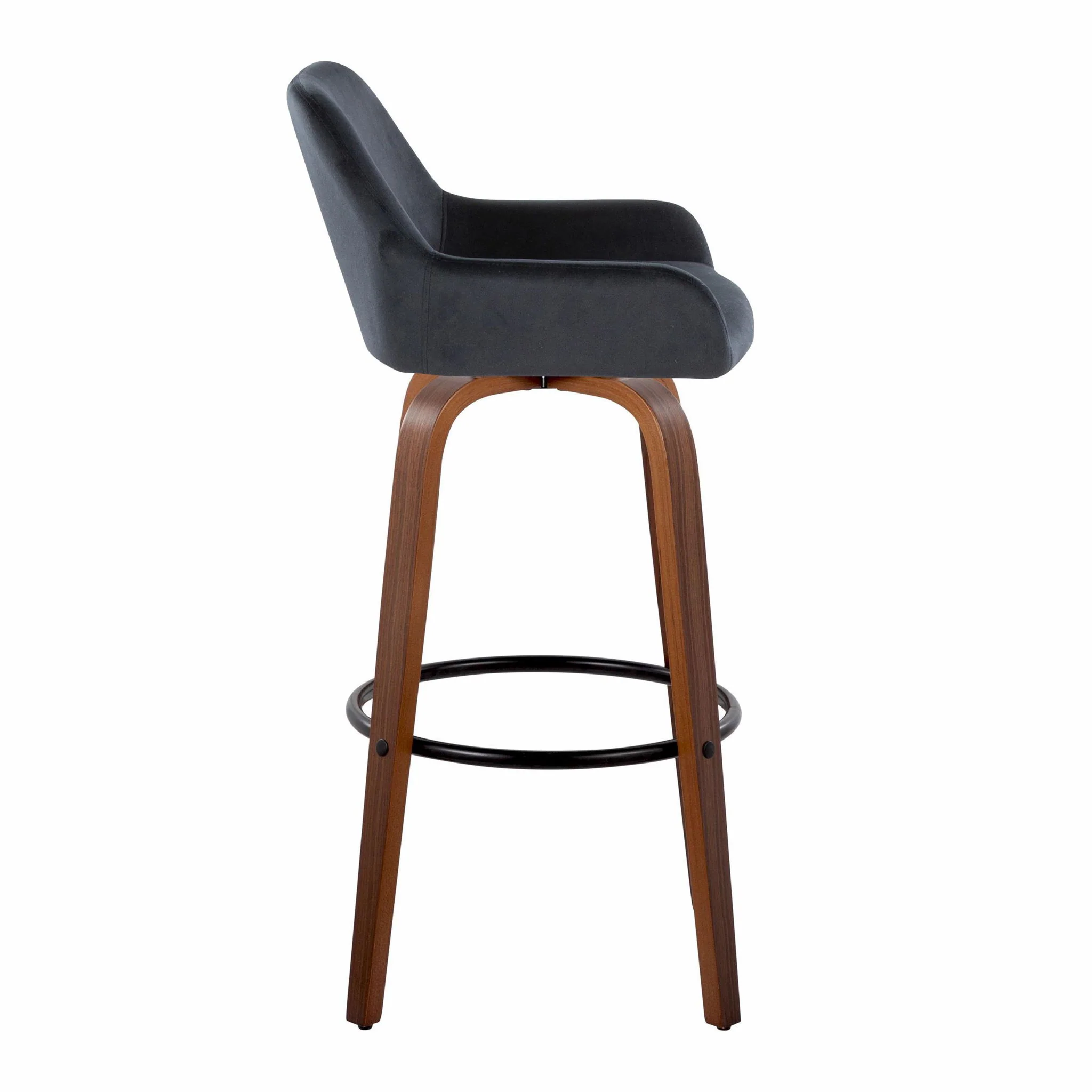 Daniella - Contemporary Fixed Height, Barstool & Swivel And Round Footrest (Set of 2) - Image 17