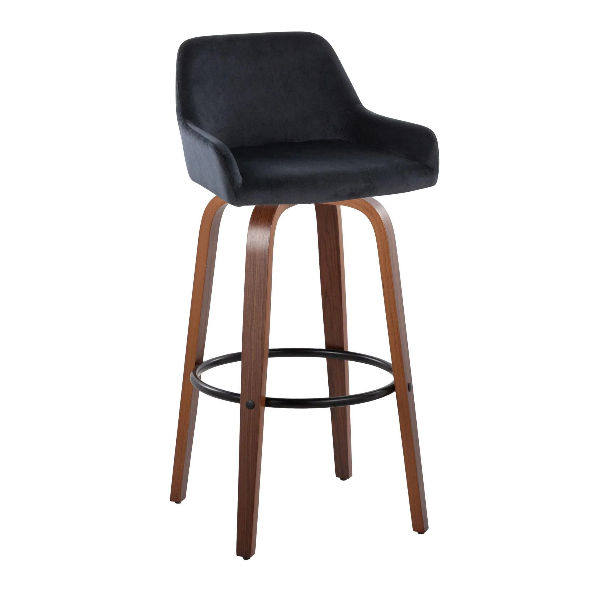 Daniella - Contemporary Fixed Height, Barstool & Swivel And Round Footrest (Set of 2) - Image 20