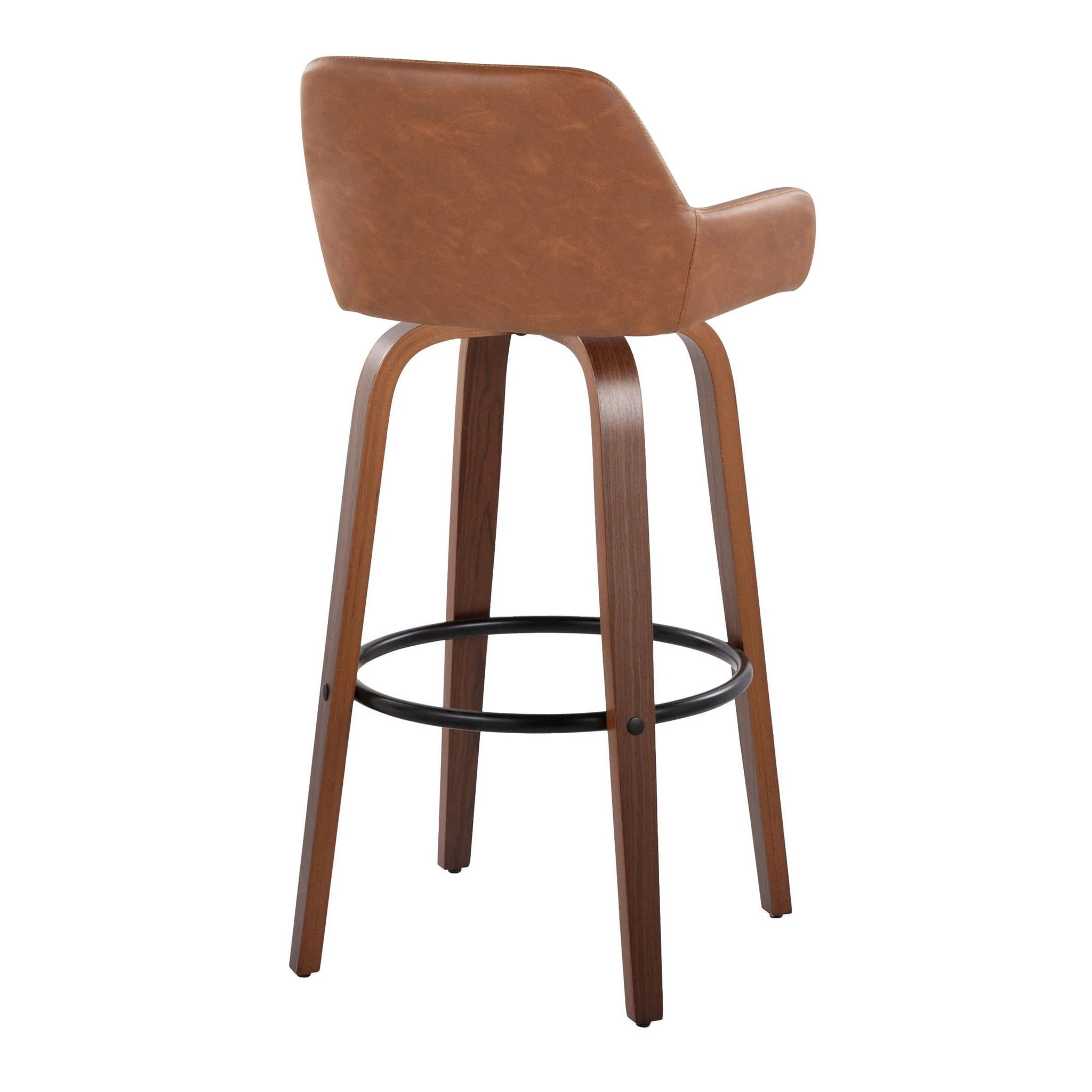 Daniella - Contemporary Fixed Height, Barstool & Swivel And Round Footrest (Set of 2) - Image 9