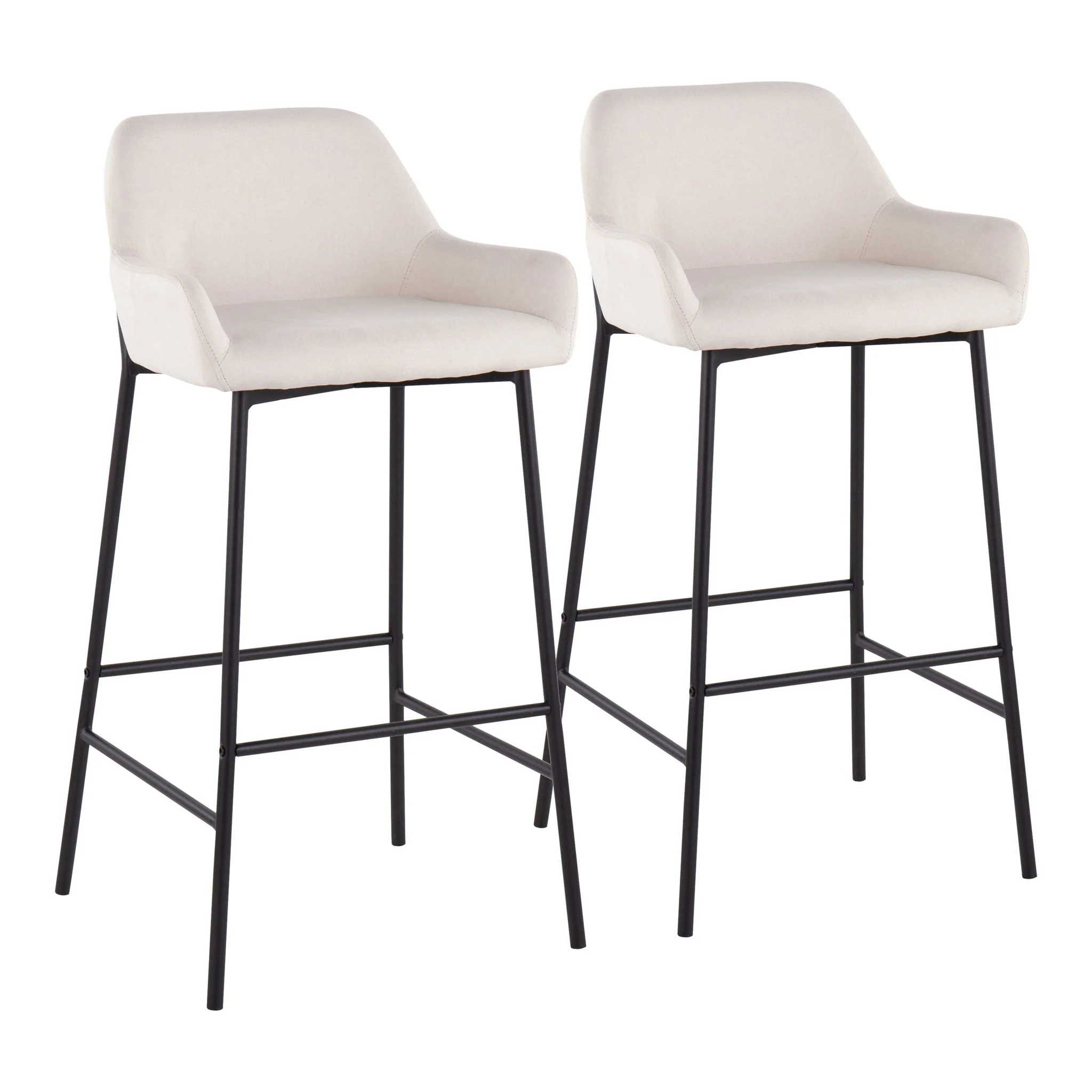 Daniella - Industrial Fixed Height Bar Stool (Set of 2) - Image 3