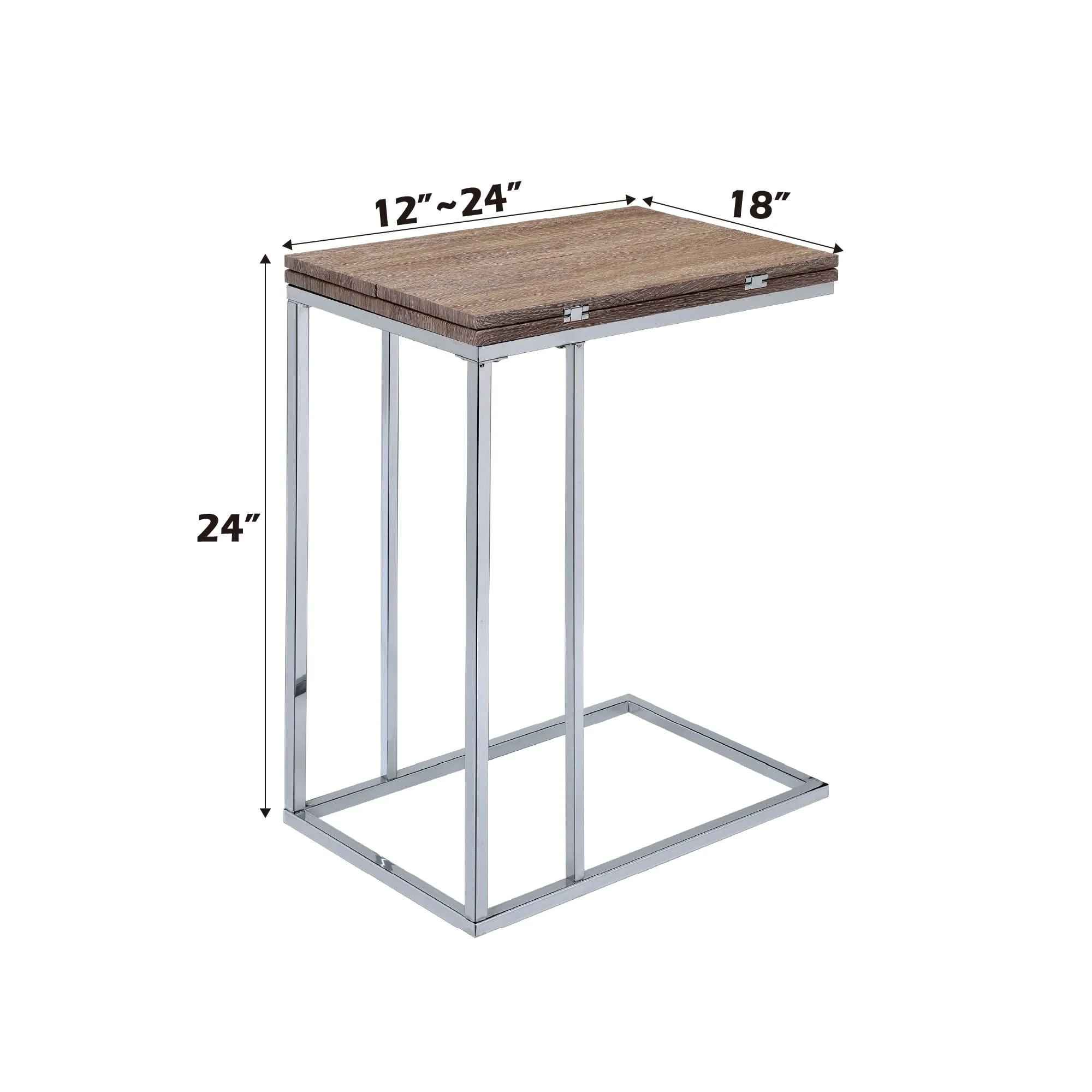 Danson - Weathered Accent Table - Oak - Image 4