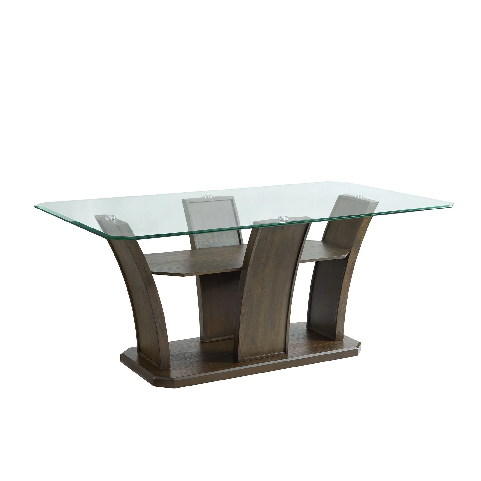 Dapper - 5 Piece Rectangular Standard Height Dining Set Table & Four Chairs - Walnut - Image 3