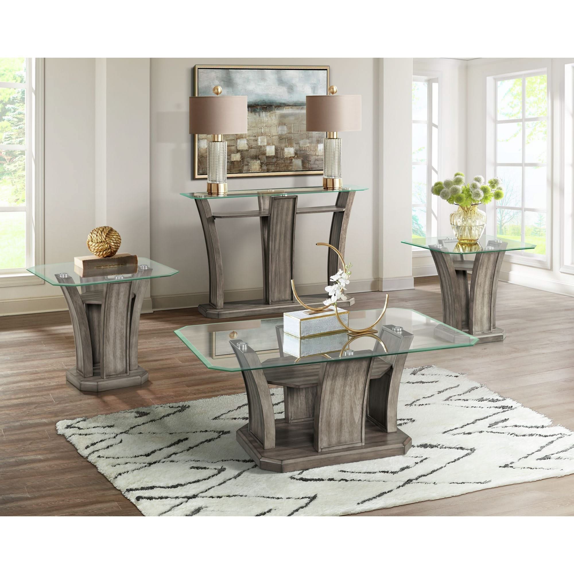 Dapper - Rectangular Coffee Table - Gray - Image 4