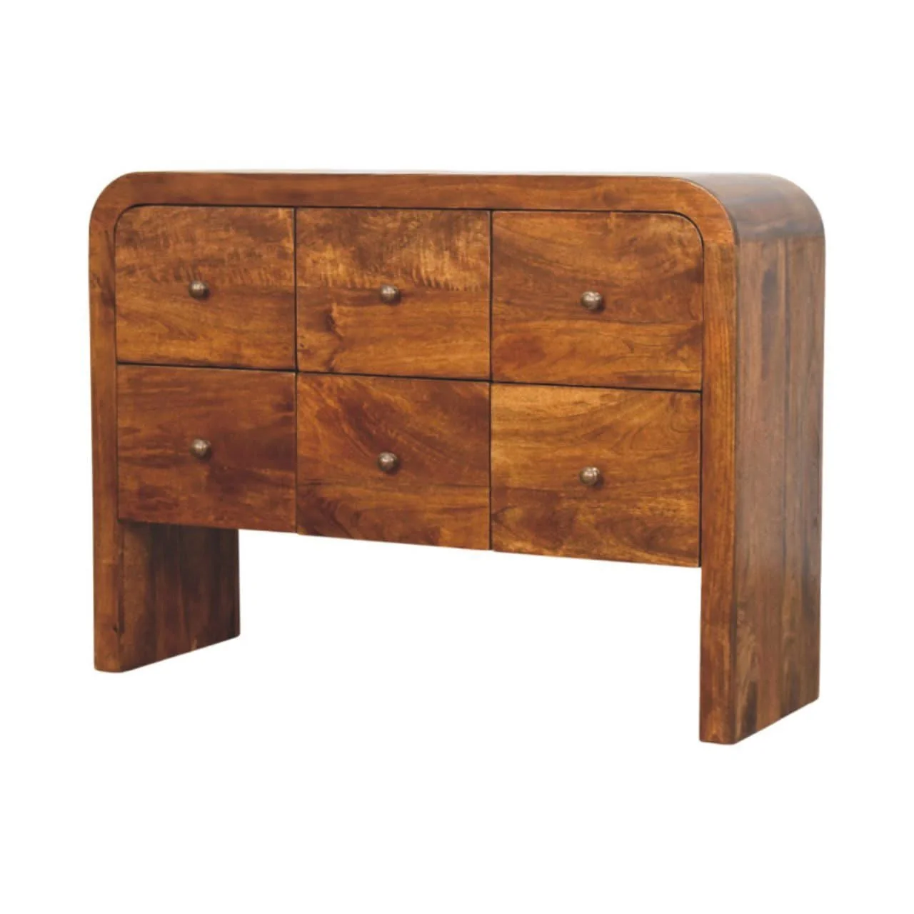 Darcy - 3 Over 3 Drawer Chest - Brown - Image 2
