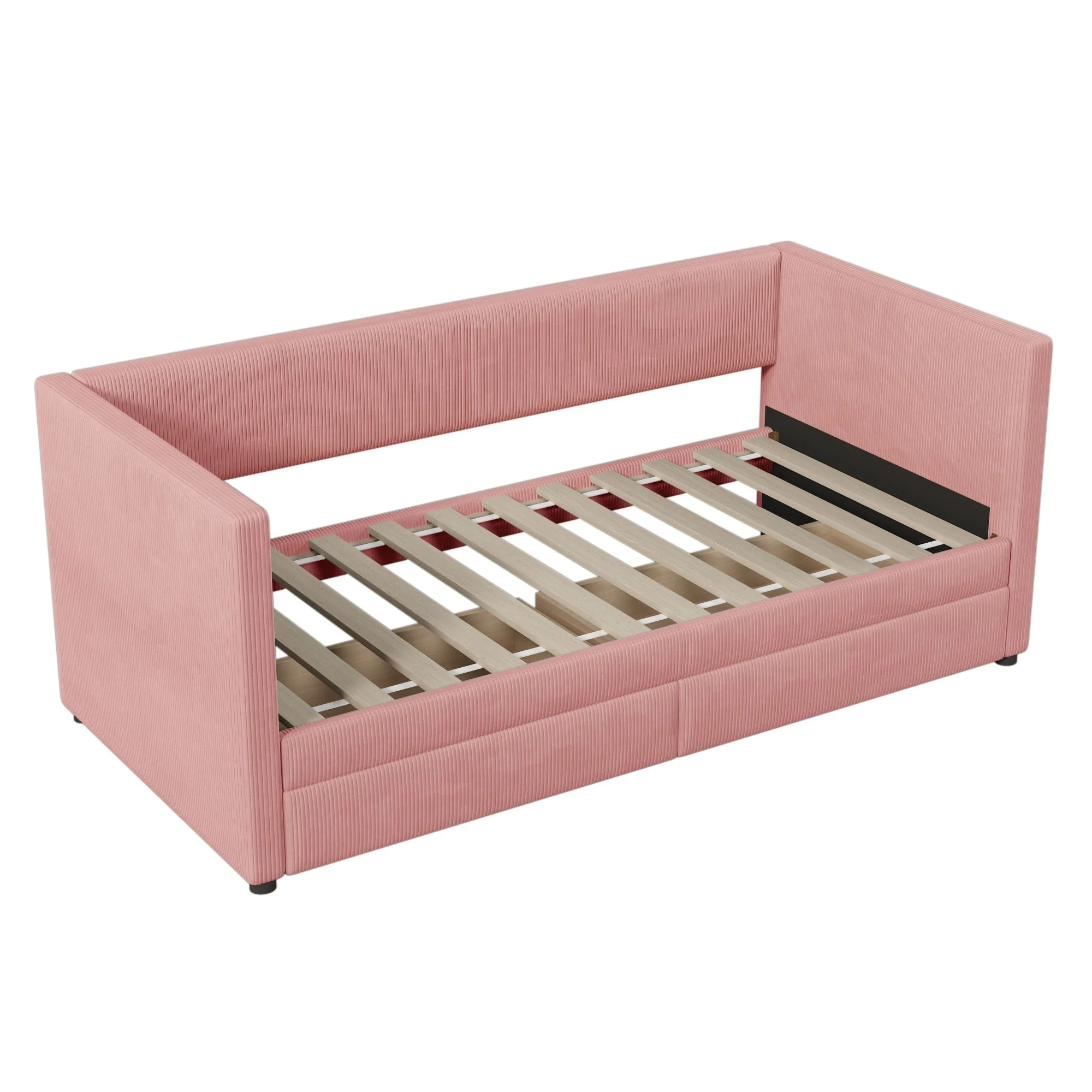 Daybed With Two Drawers And Wood Slat - Image 5