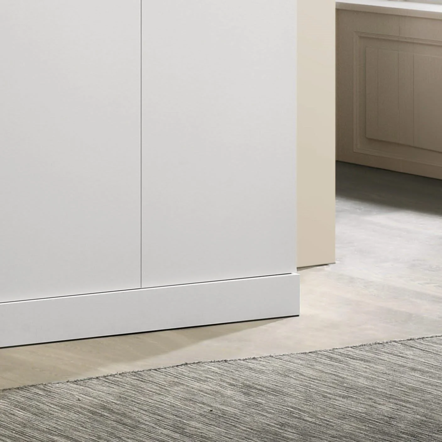 Declan - 3 - Door Wardrobe Cabinet Armoire With Storage Shelves And Hanging Rod - White - Image 3