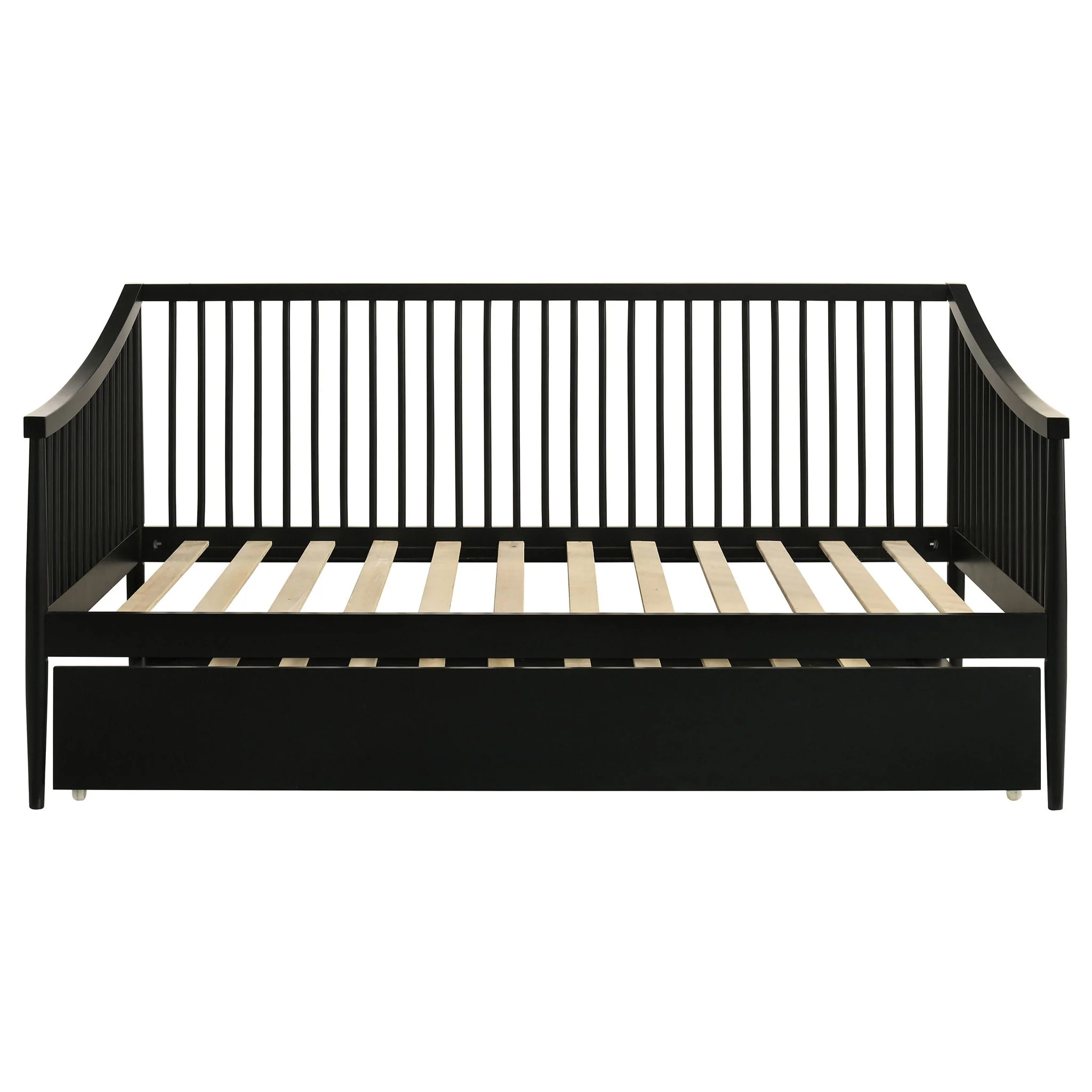 Delgado Windsor Twin Wood Daybed with Trundle Black - Image 3