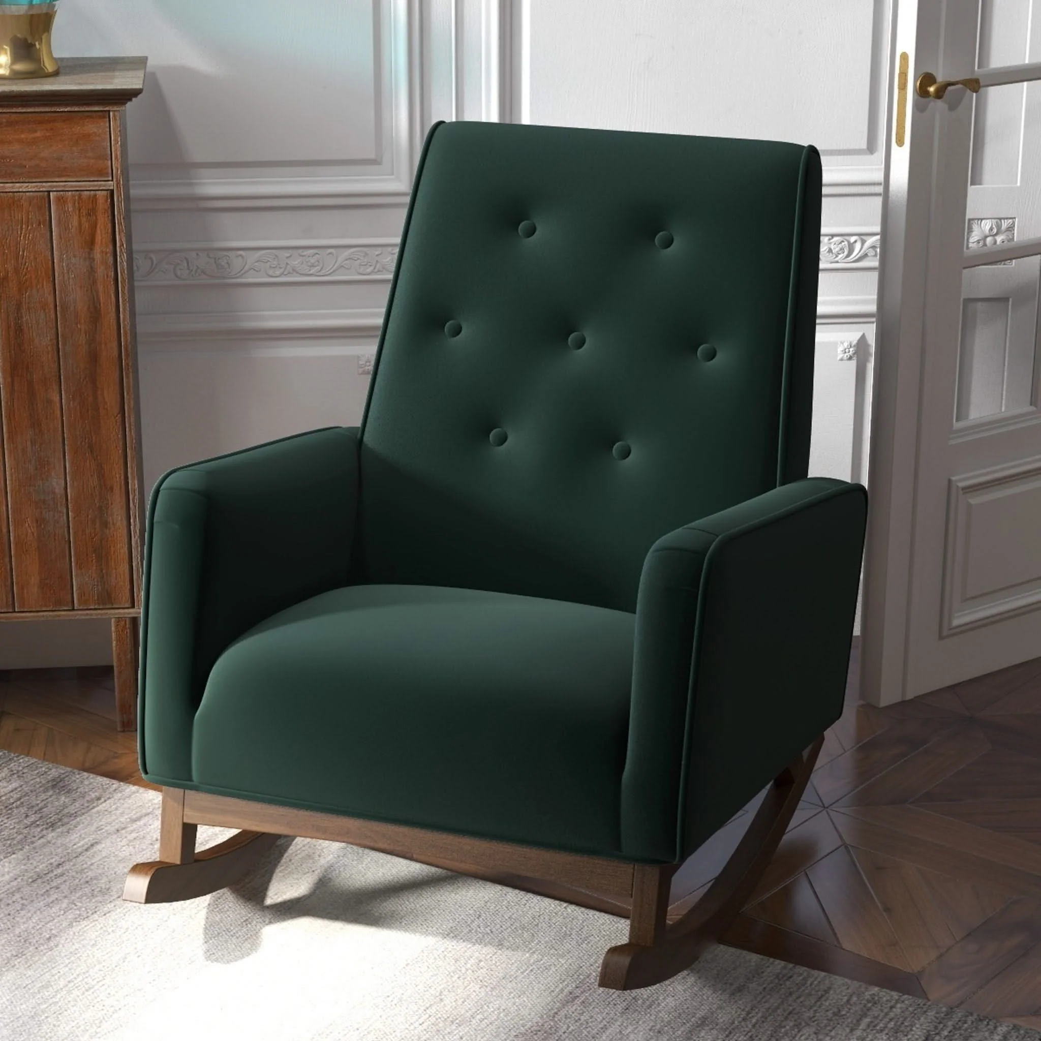 Demetrius - Solid Wood Rocking Chair - Image 11