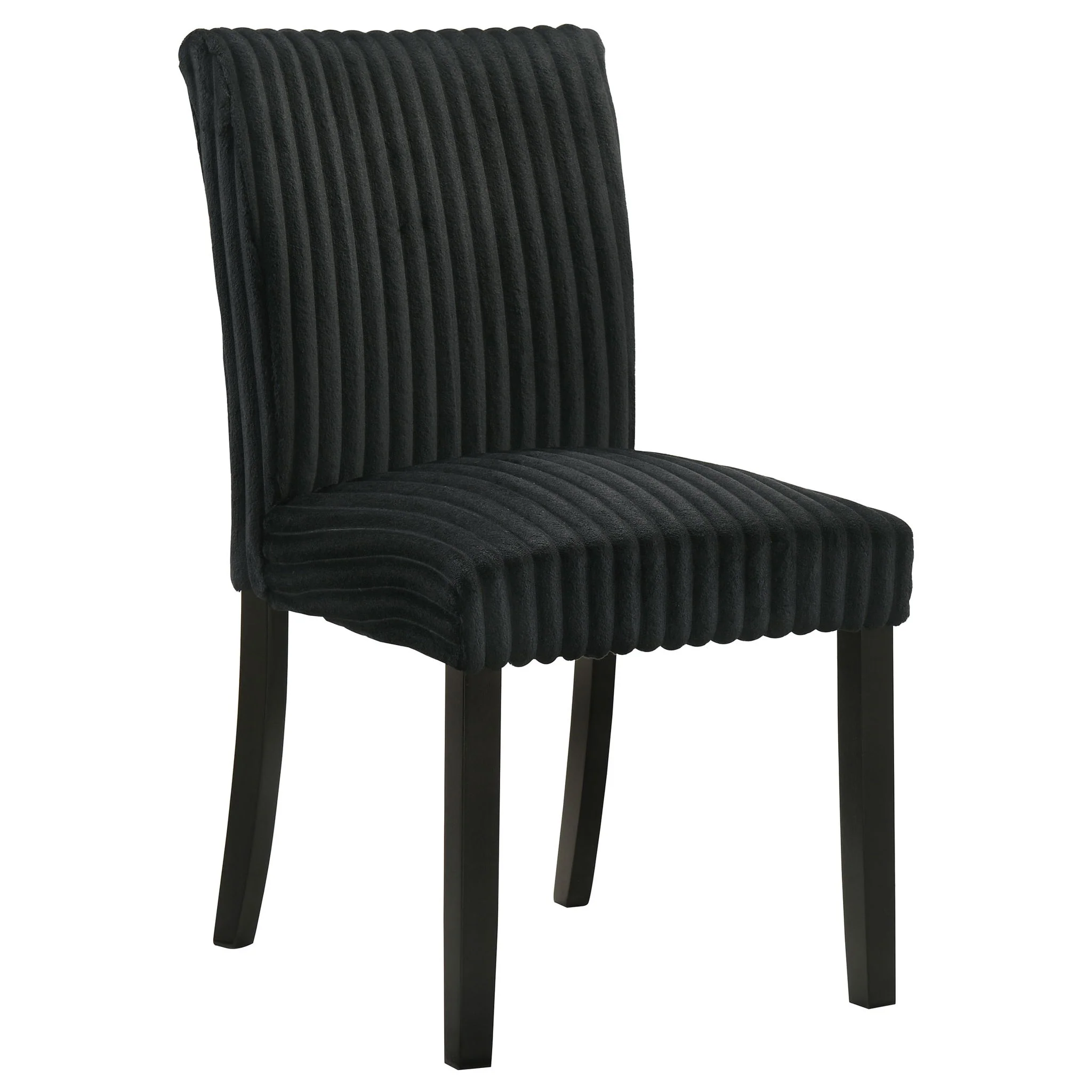 Dermott Upholstered Parson Dining Side Chair Black (Set of 2) - Image 2