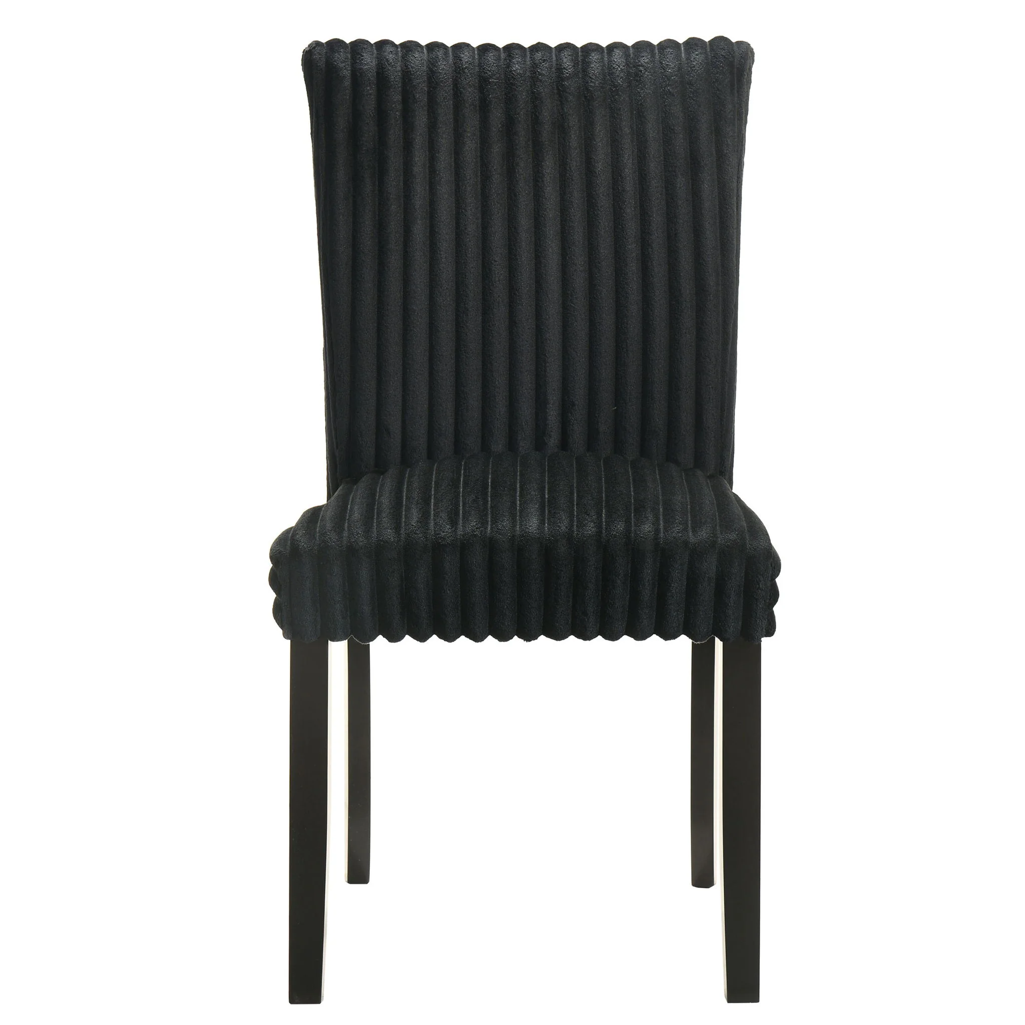 Dermott Upholstered Parson Dining Side Chair Black (Set of 2) - Image 3