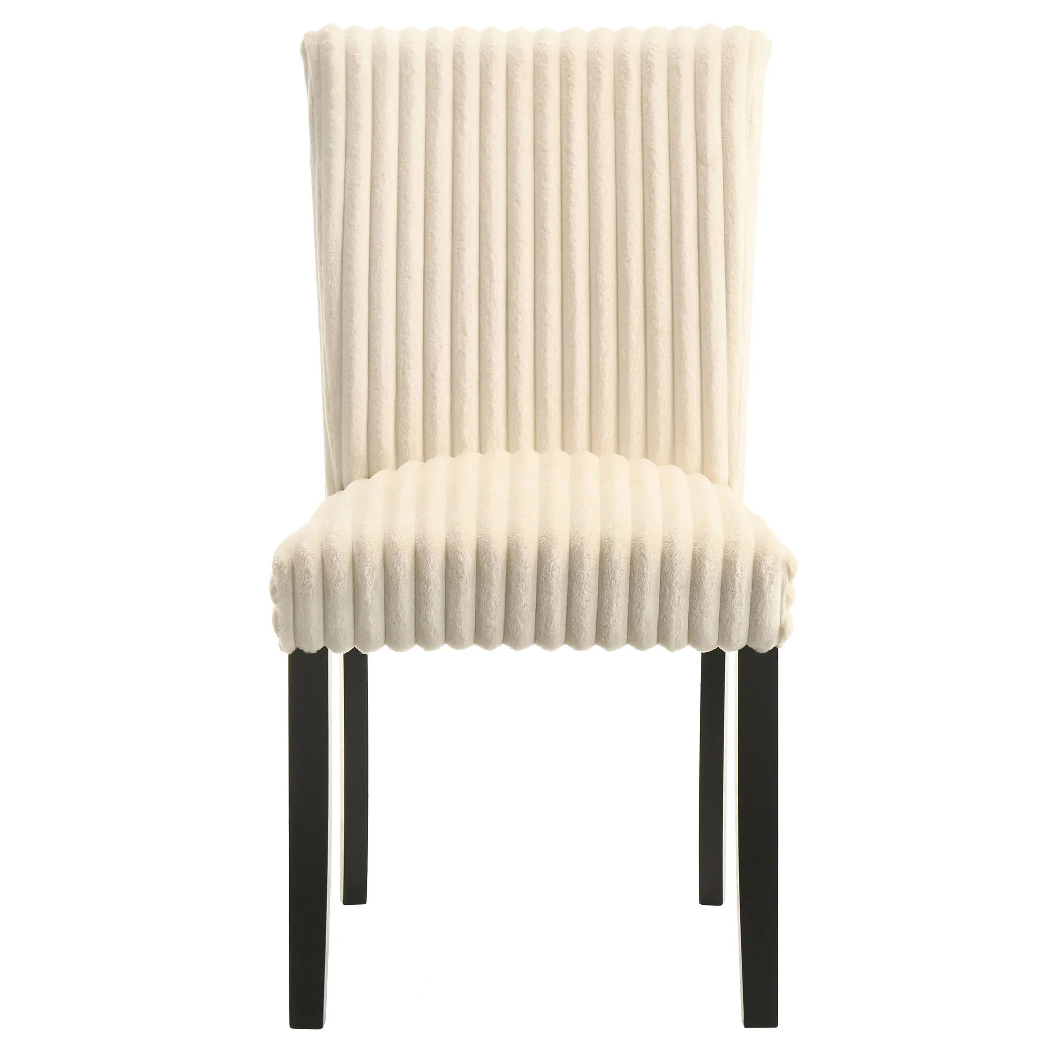 Dermott Upholstered Parson Dining Side Chair Cream (Set of 2) - Image 2