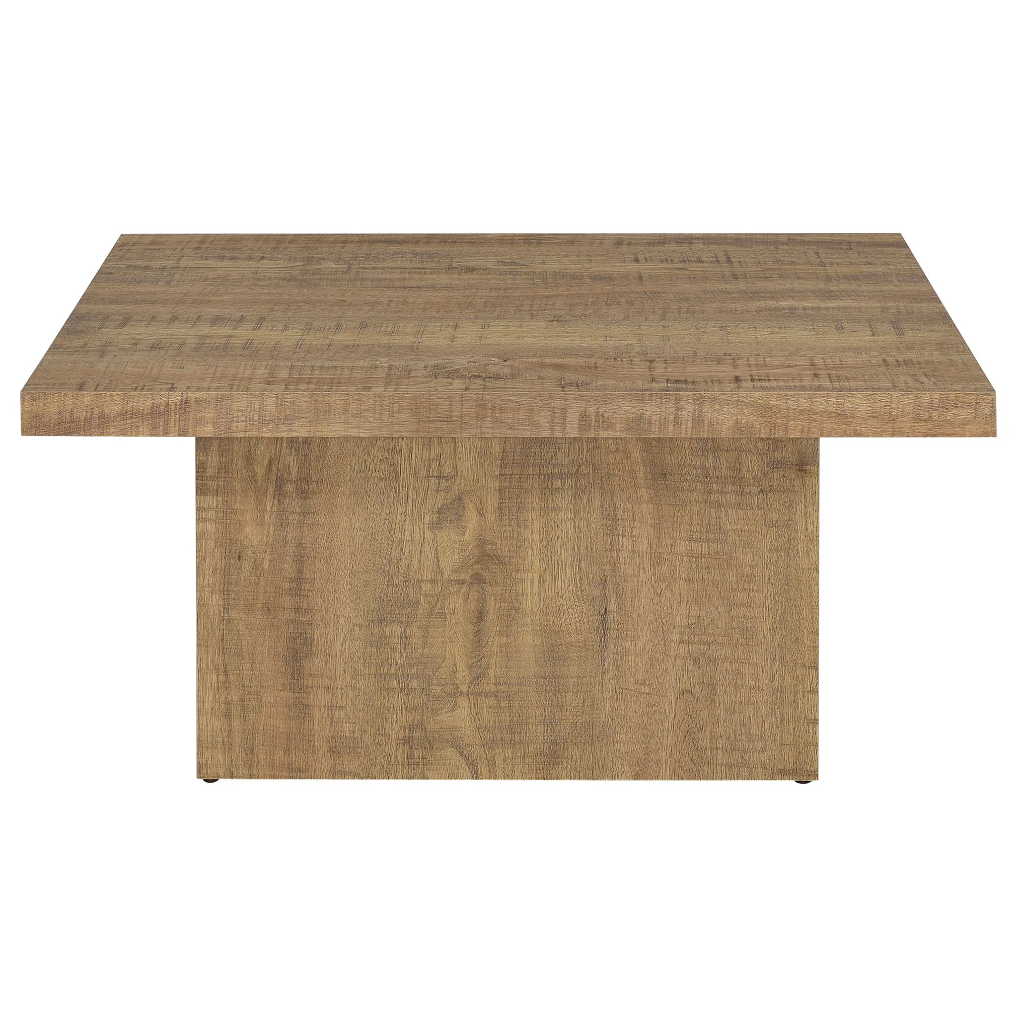 Devar Square Engineered Wood Coffee Table Mango Brown - Image 3