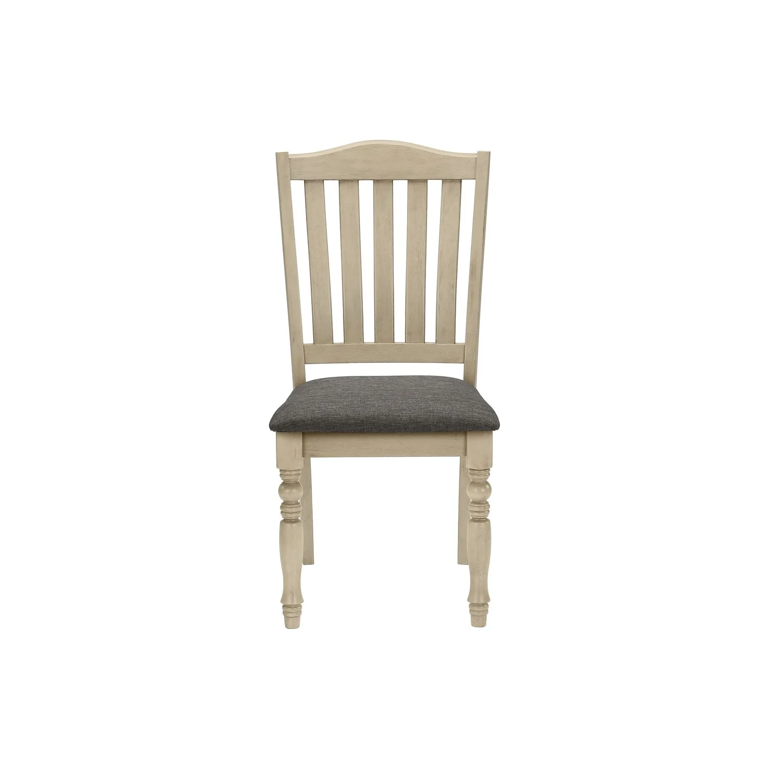 Dining Chair, Upholstered, Side, Transitional (Set of 2) - Gray