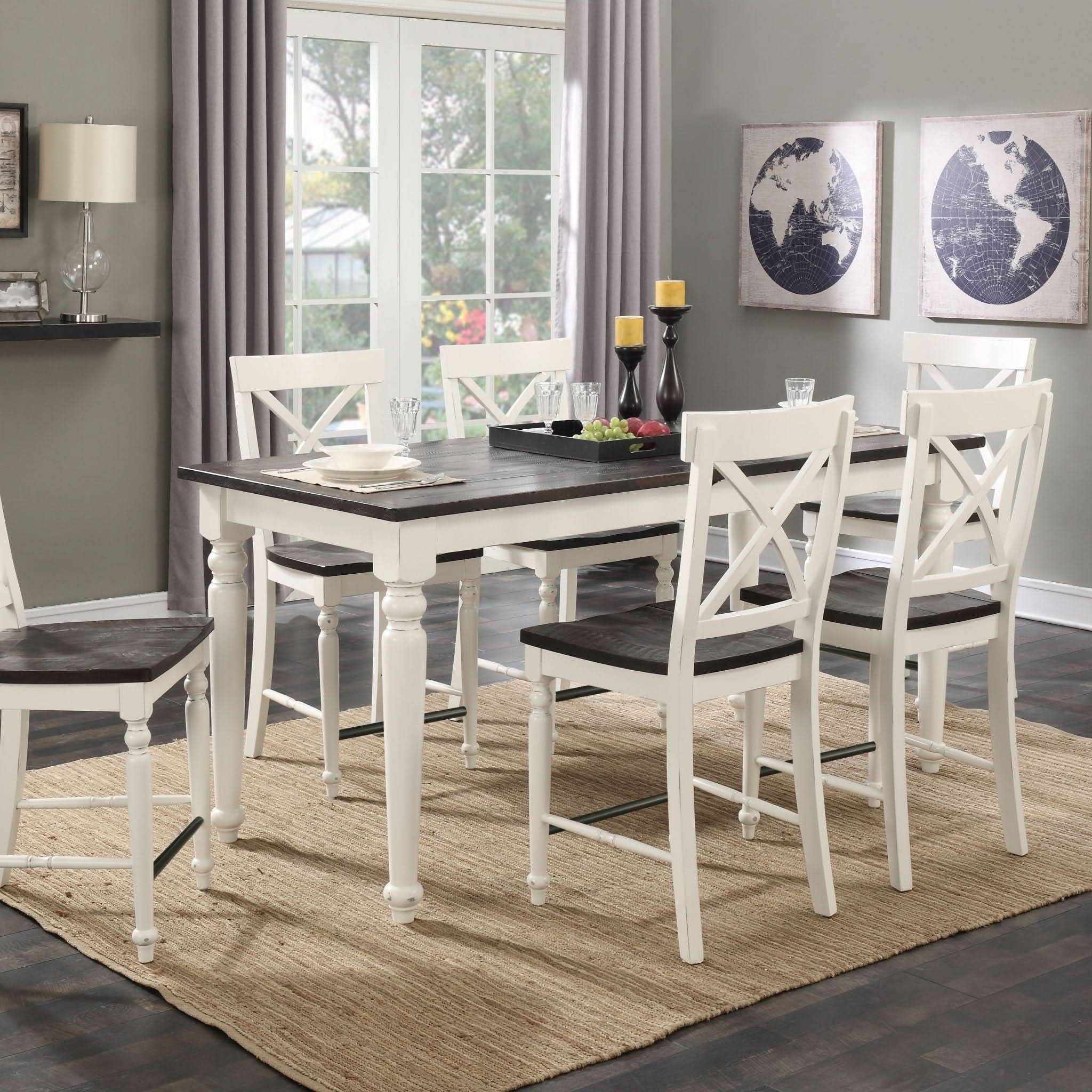 Dining Table With Leaf, Expandable - Brown - Image 4