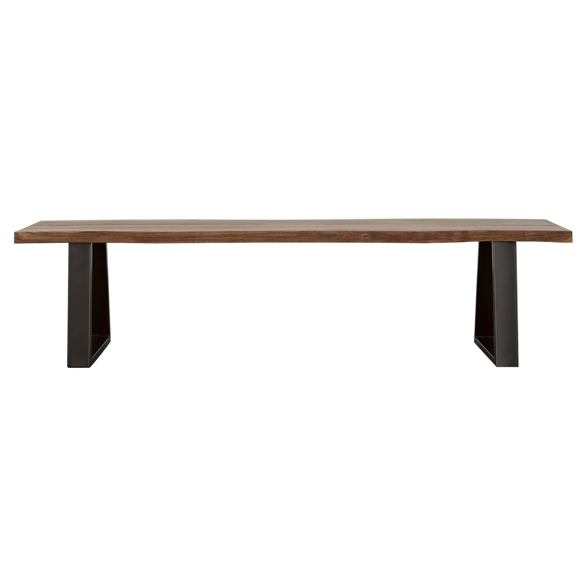Ditman Live Edge Wood Dining Bench Grey Sheesham - Image 2