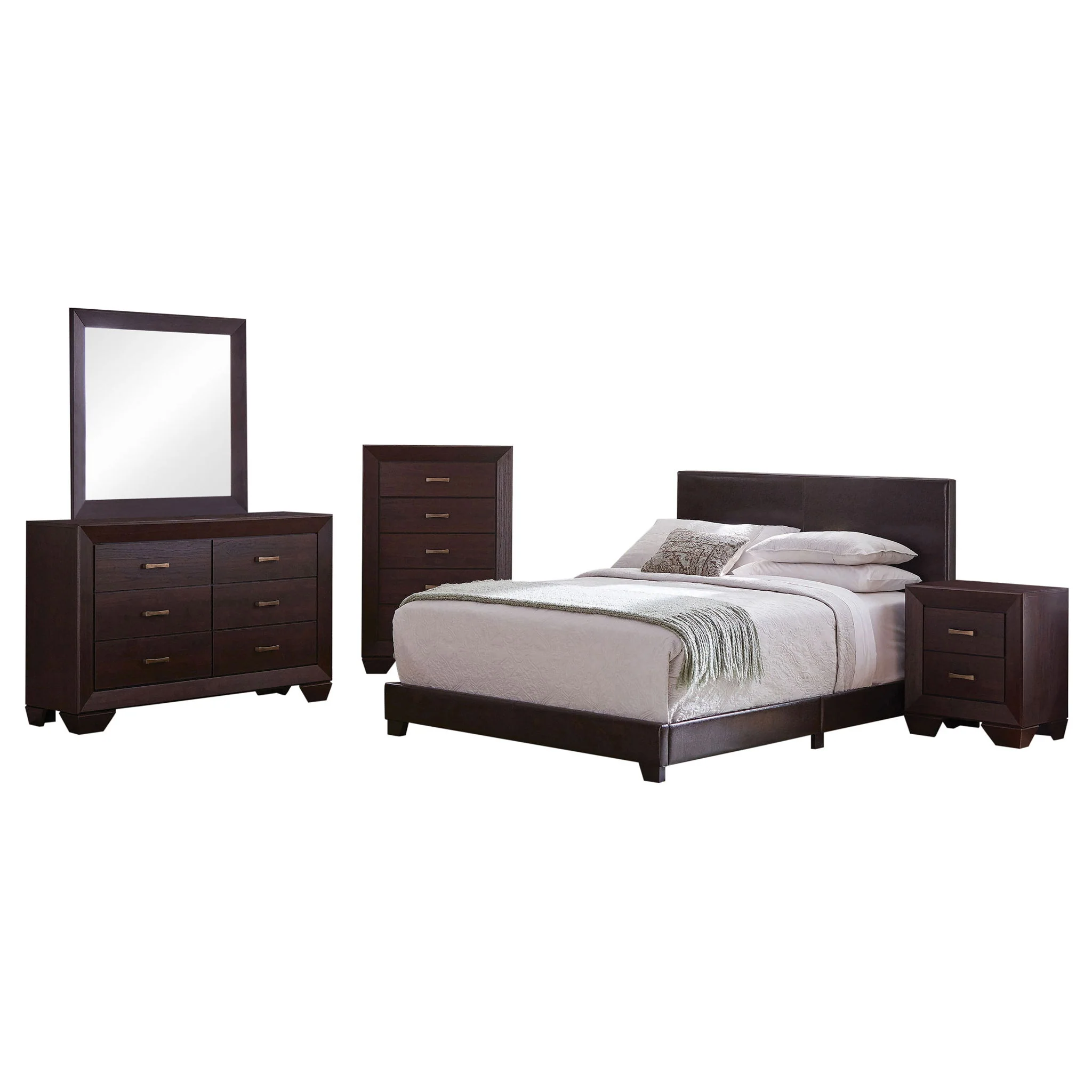 Dorian 5-piece Twin Bedroom Set Dark Cocoa - Image 3